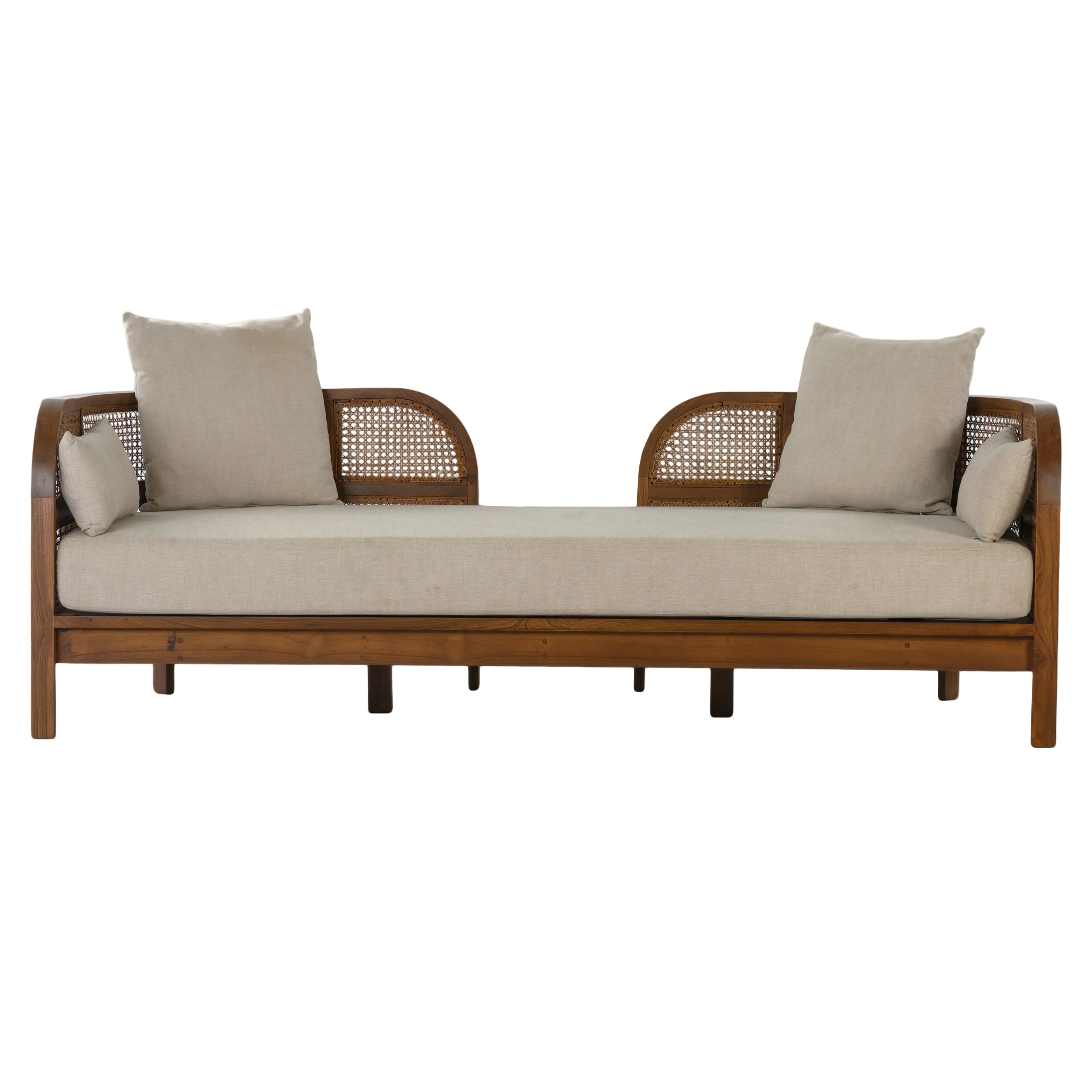 Nest Cane Recycled Teak Daybed