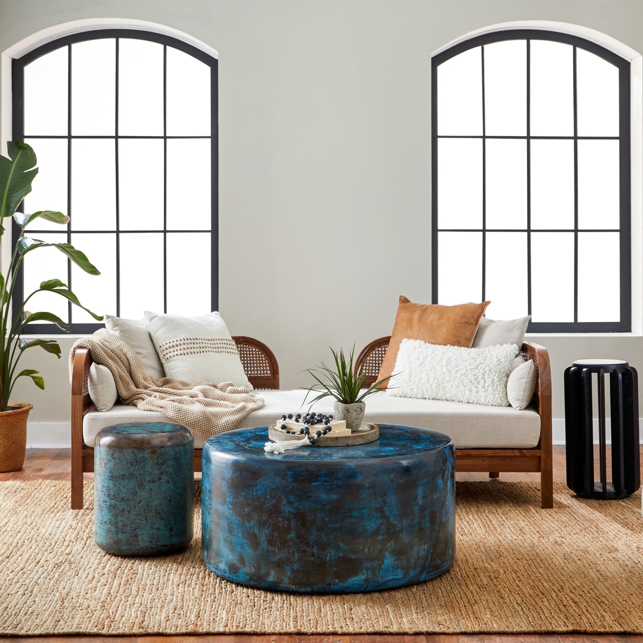 Nest Cane Recycled Teak Daybed