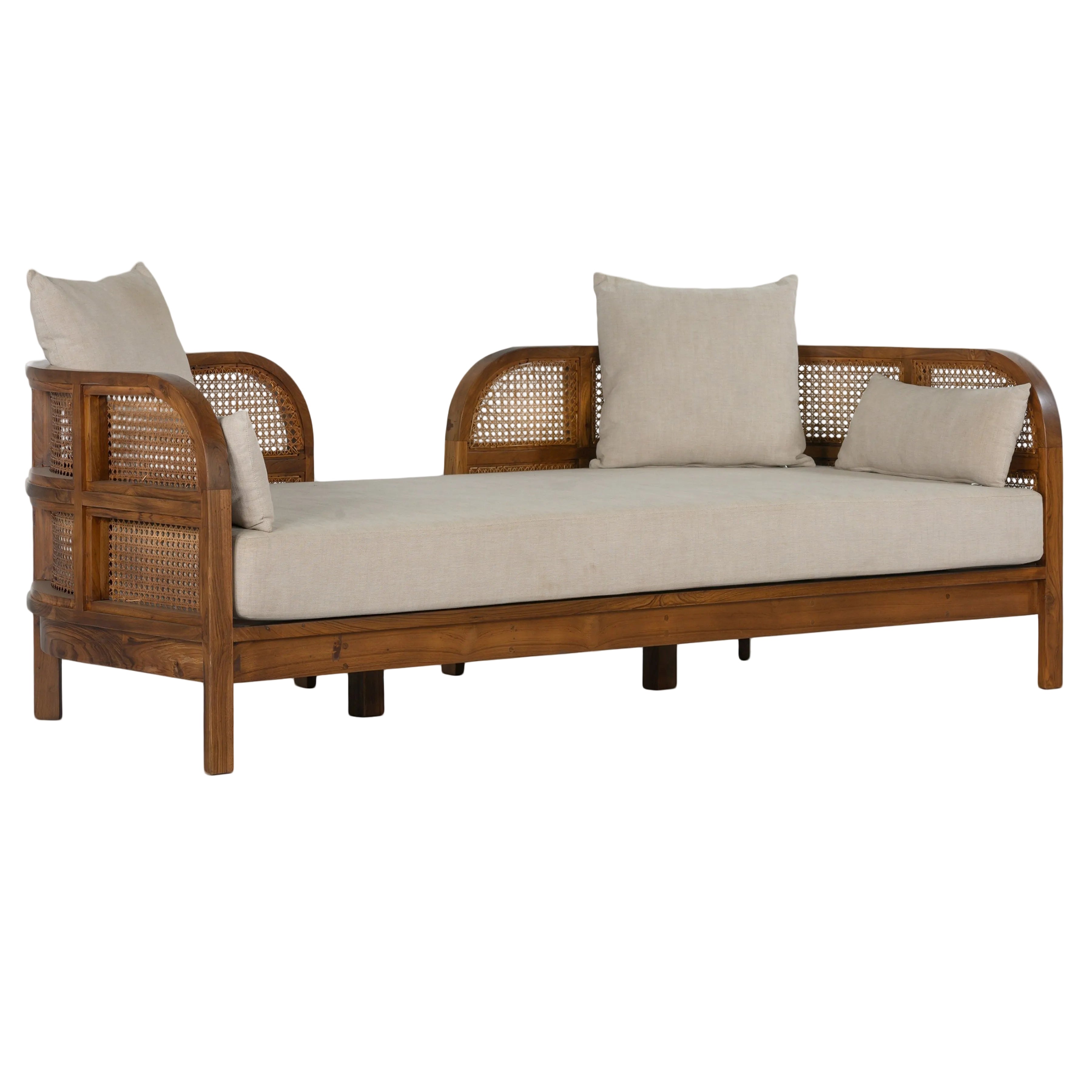Nest Cane Recycled Teak Daybed