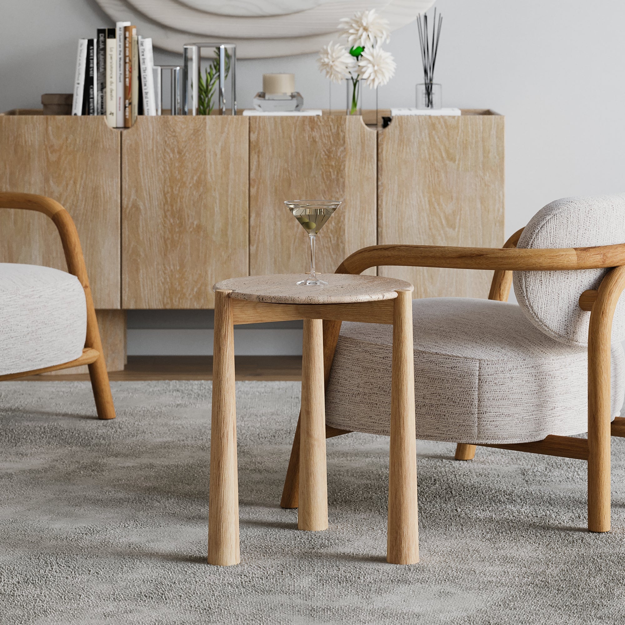 Carver Travertine Oak Side Table Side & End Tables Union Home , Black Friday Sale Union Home Furniture Sale, Old Bones Co, Mid Century Furniture Sale, Four Hands Furniture, Black Friday Sale Carver Travertine Oak Side Table,Gus Sale, Perigold Carver Travertine Oak Side Table Side & End Tables Black Friday Sale , Perigold Sale Carver Travertine Oak Side Table,Carver Travertine Oak Side Table Lulu and Georgia, Burke Decor Sale Carver Travertine Oak Side Table, www.oldbonesco.com