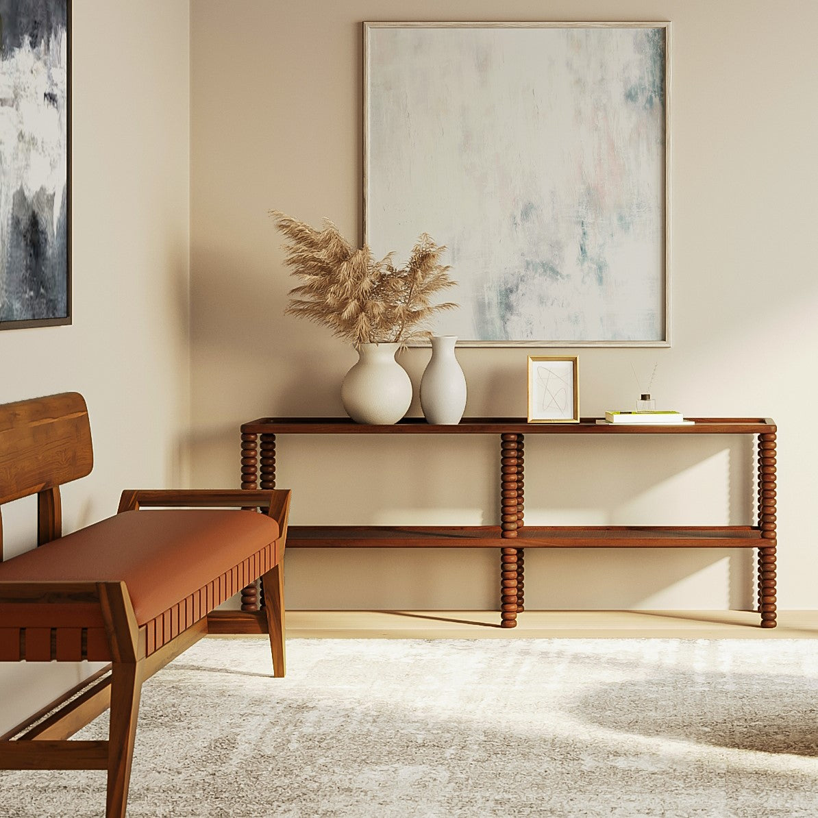 Dowd Console Table in Chesnut Lulu and Georgia
