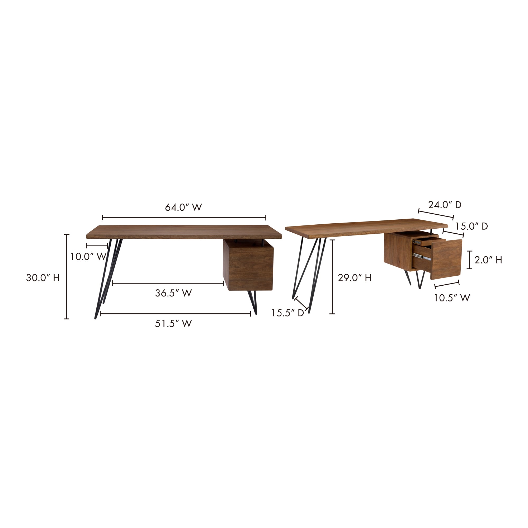 Nailed Desk Desks Moe's    Four Hands, Mid Century Modern Furniture, Old Bones Furniture Company, Old Bones Co, Modern Mid Century, Designer Furniture, Furniture Sale, Warehouse Furniture Sale, Nailed Desk Sale, https://www.oldbonesco.com/