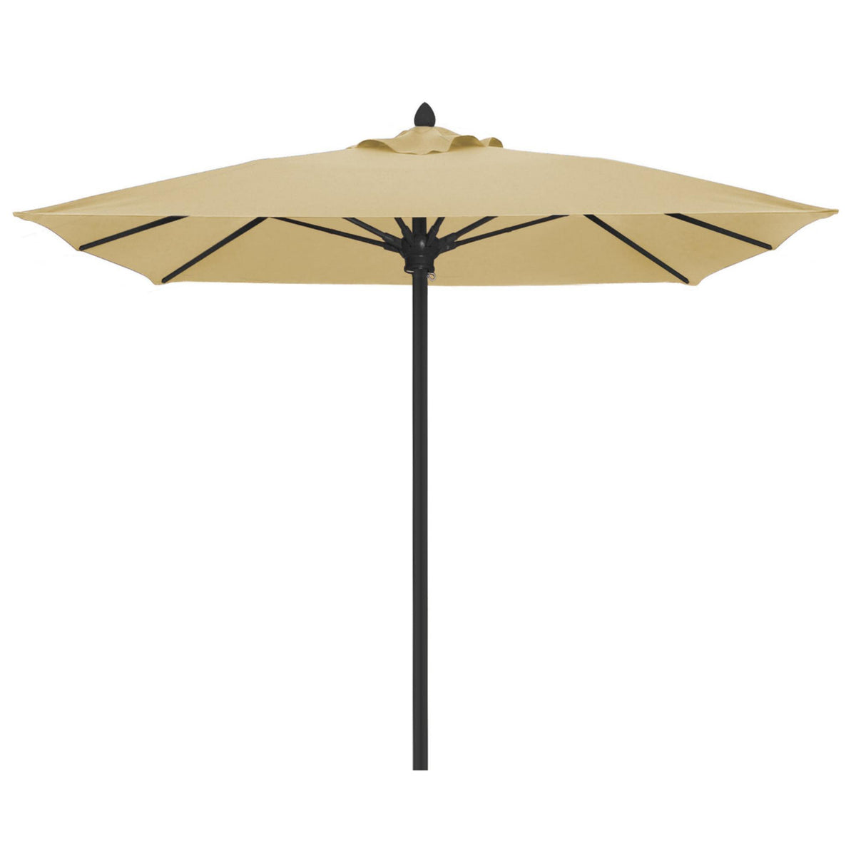 Luna 6FT Square Pulley Aluminum Umbrella - Sunbrella Fabric