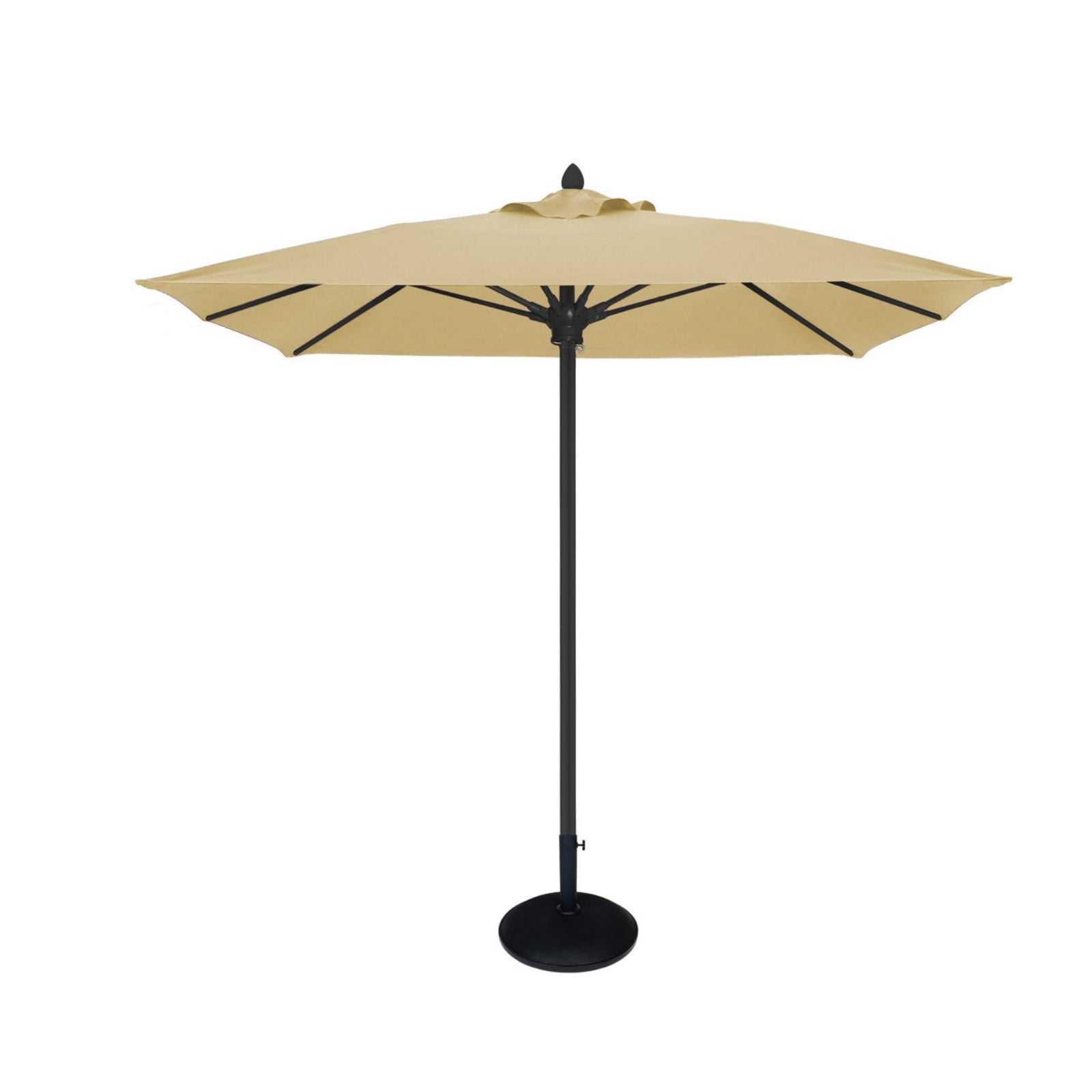 Luna 6FT Square Pulley Aluminum Umbrella - Sunbrella Fabric