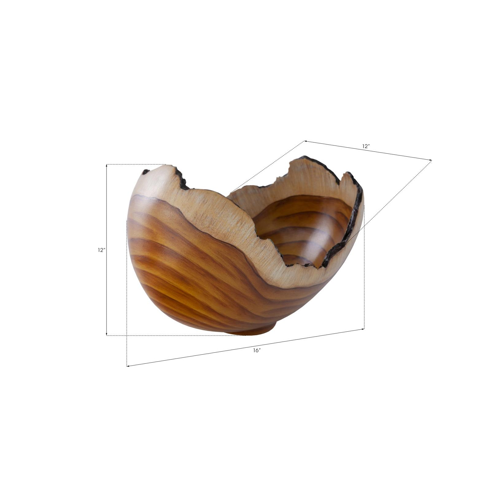 Burled Bowl - Faux Bois