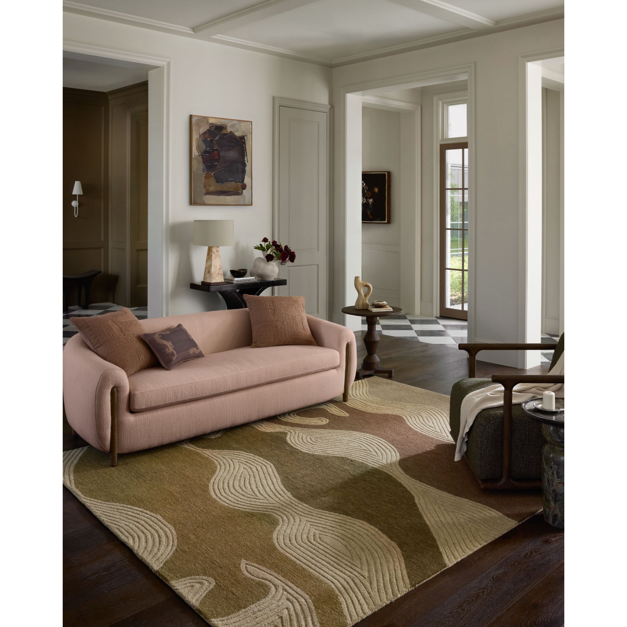 Brigette Romanek x Loloi Madi Linen/Multi Rug