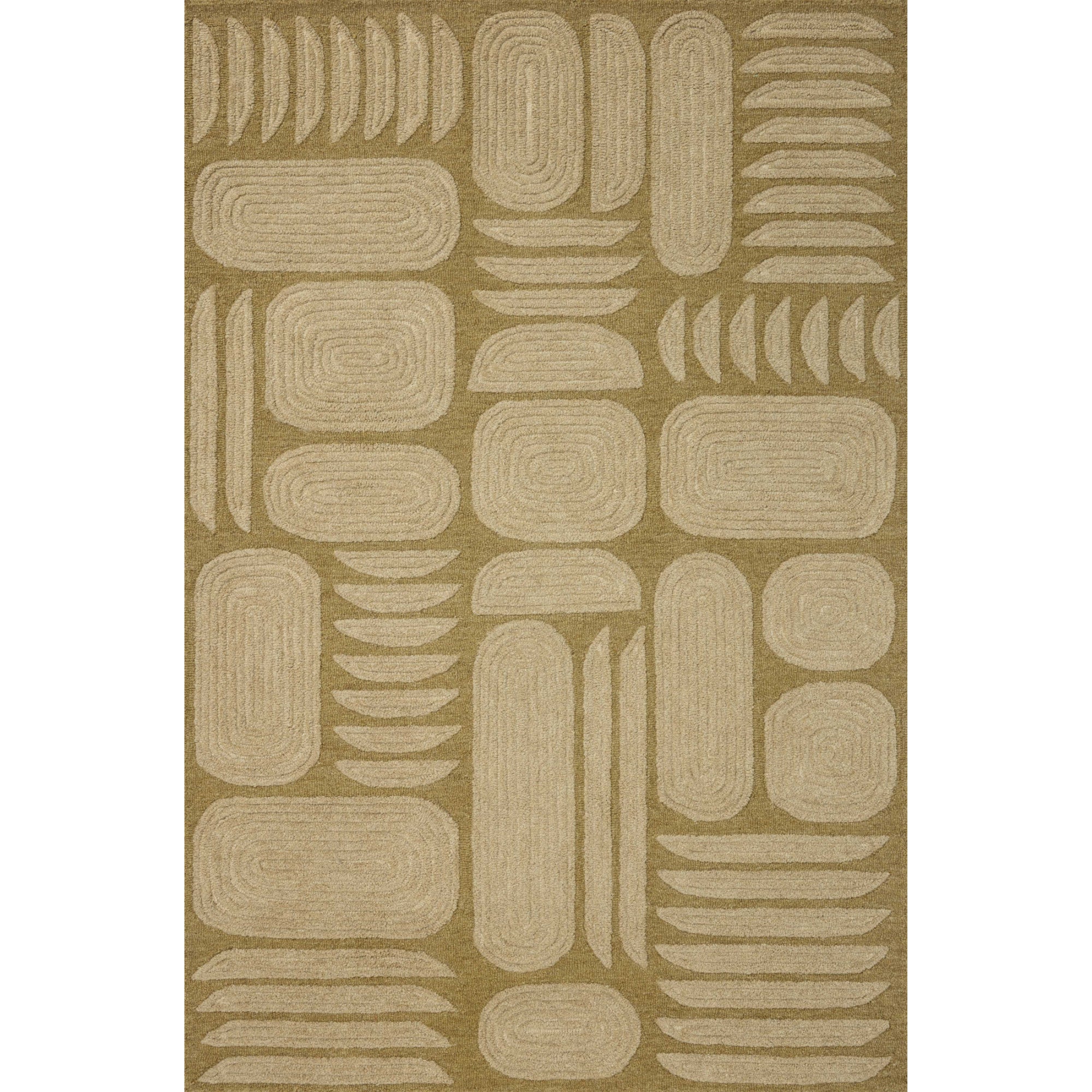 Brigette Romanek x Loloi Madi Light Olive/Oatmeal Rug