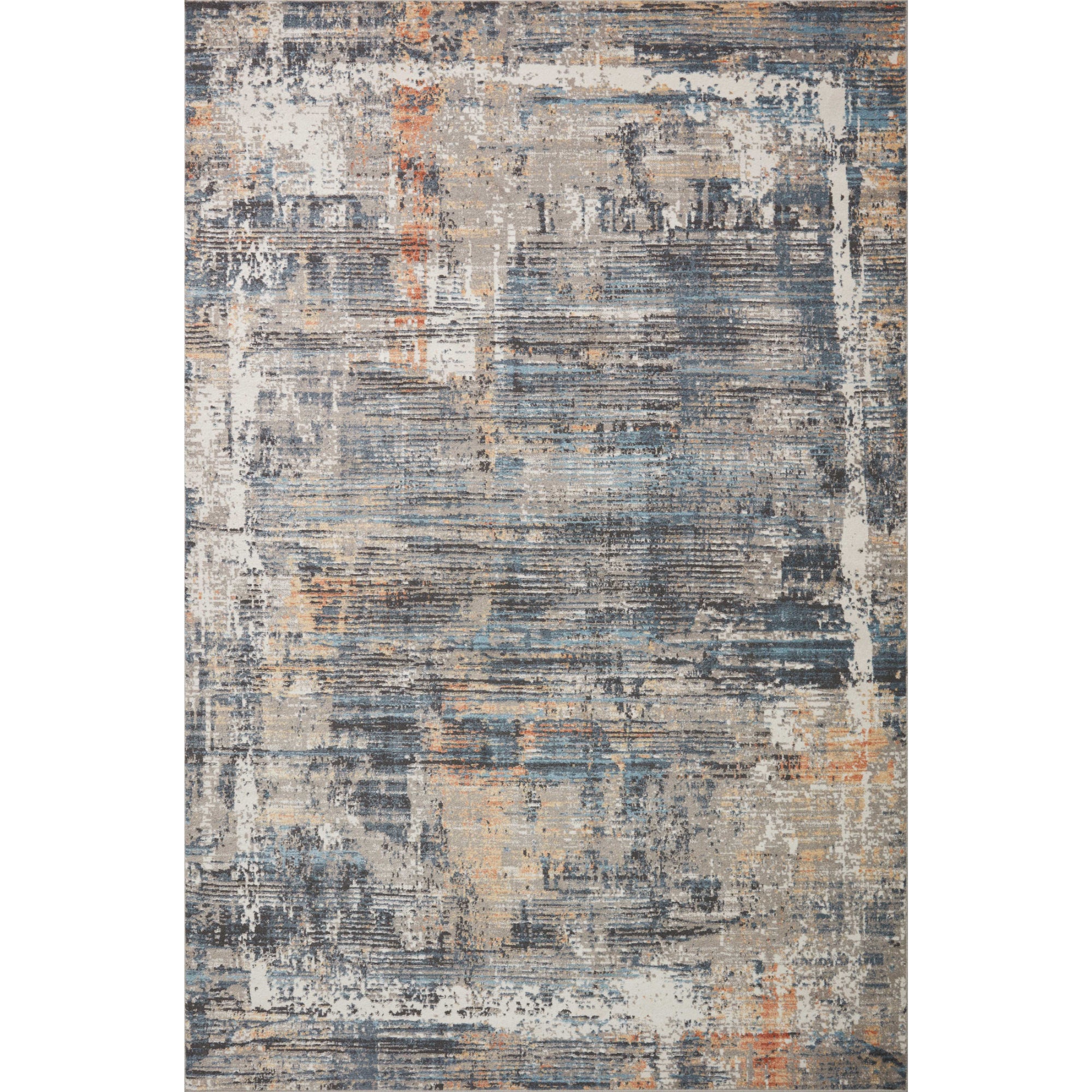 Loloi Maeve Slate/Apricot 18" x 18" Sample Rug