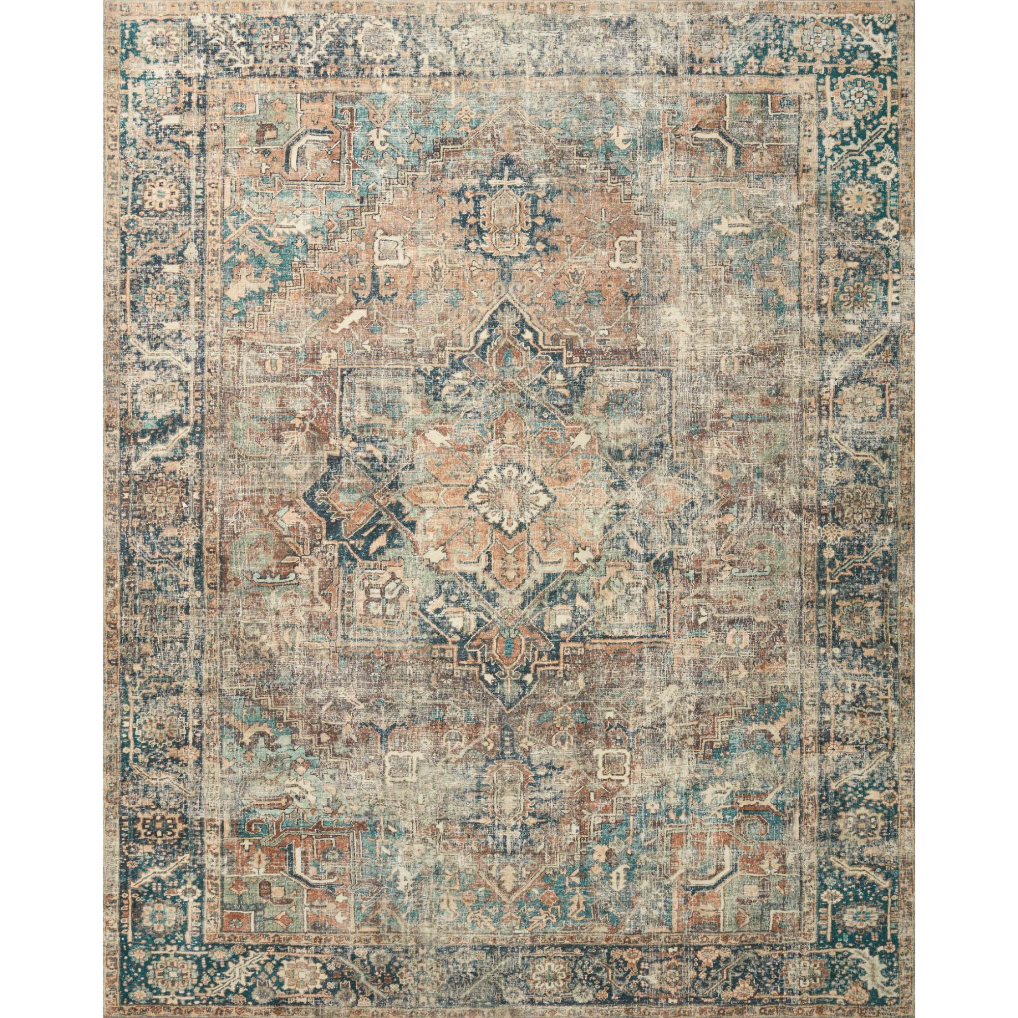 Loloi Margot Terracotta/Lagoon Rug