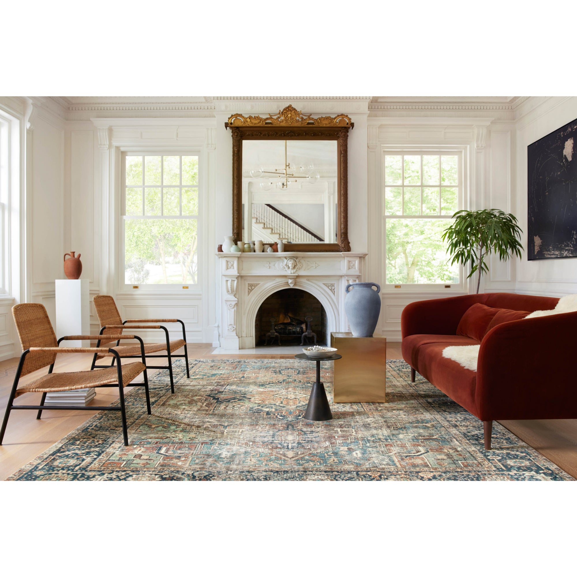 Loloi Margot Terracotta/Lagoon Rug