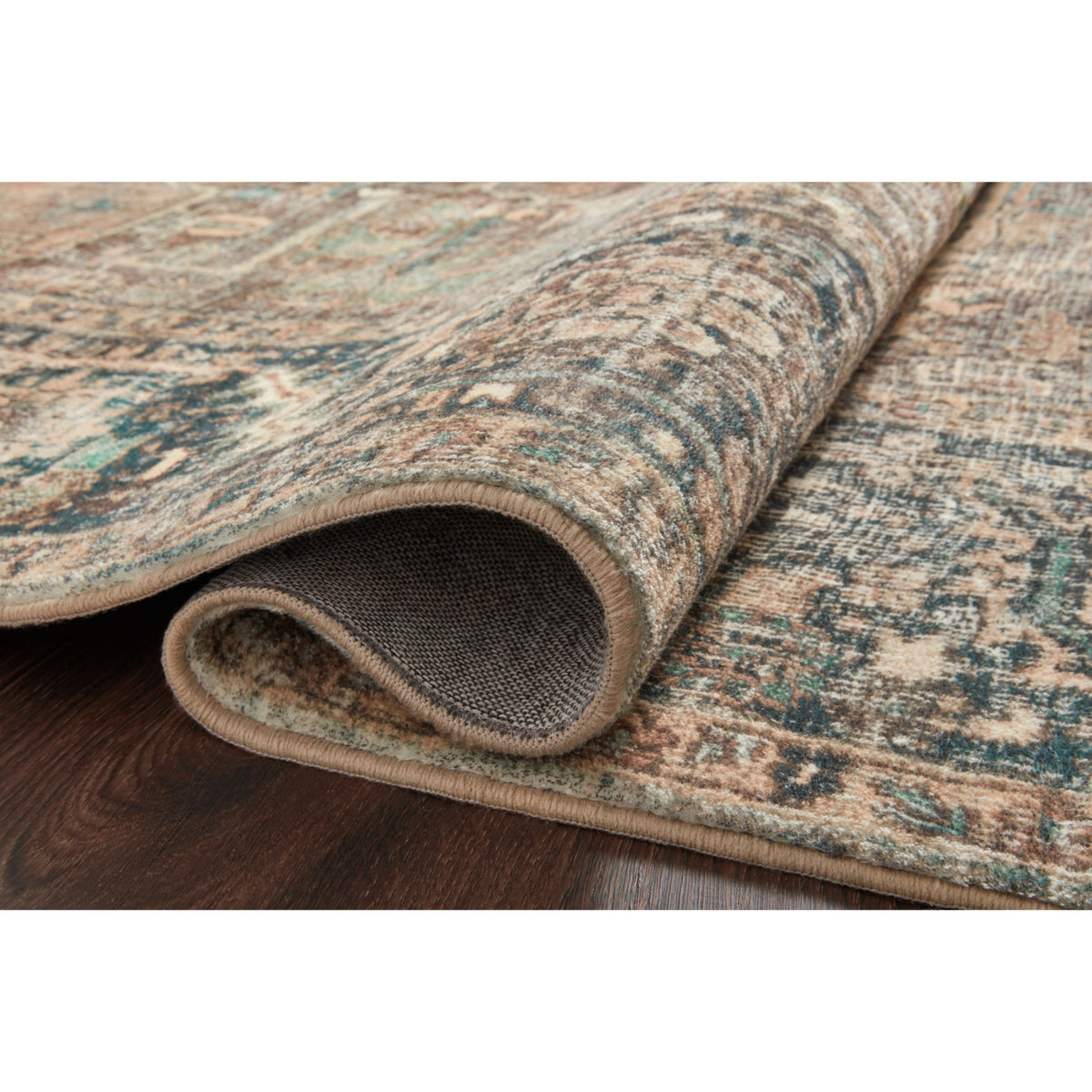 Loloi Margot Terracotta/Lagoon Rug by Loloi