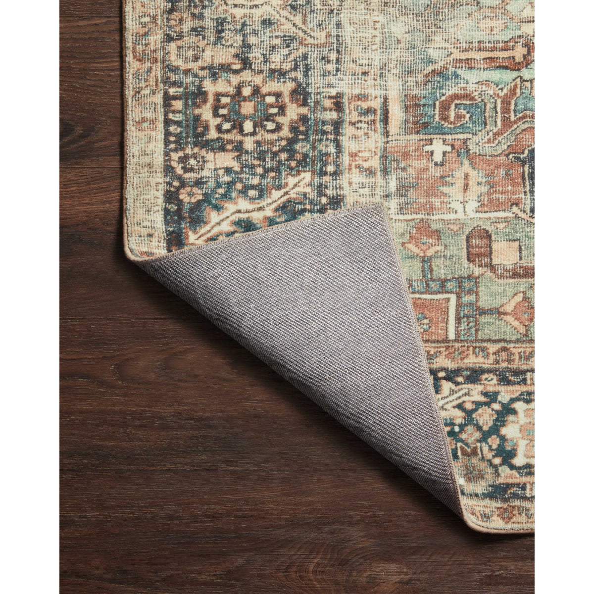 Loloi Margot Terracotta/Lagoon Rug by Loloi