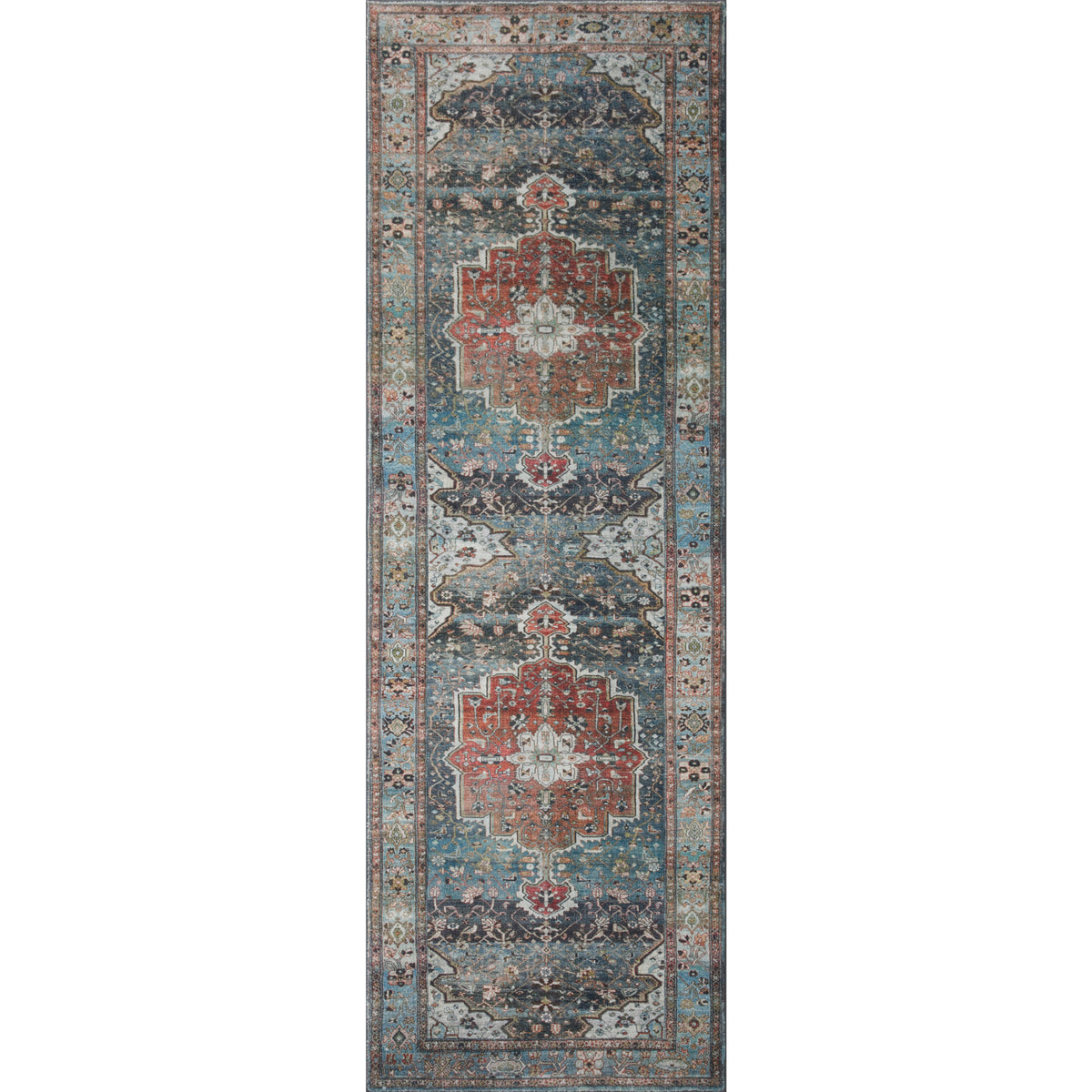 Loloi Margot Ocean/Brick Rug by Loloi