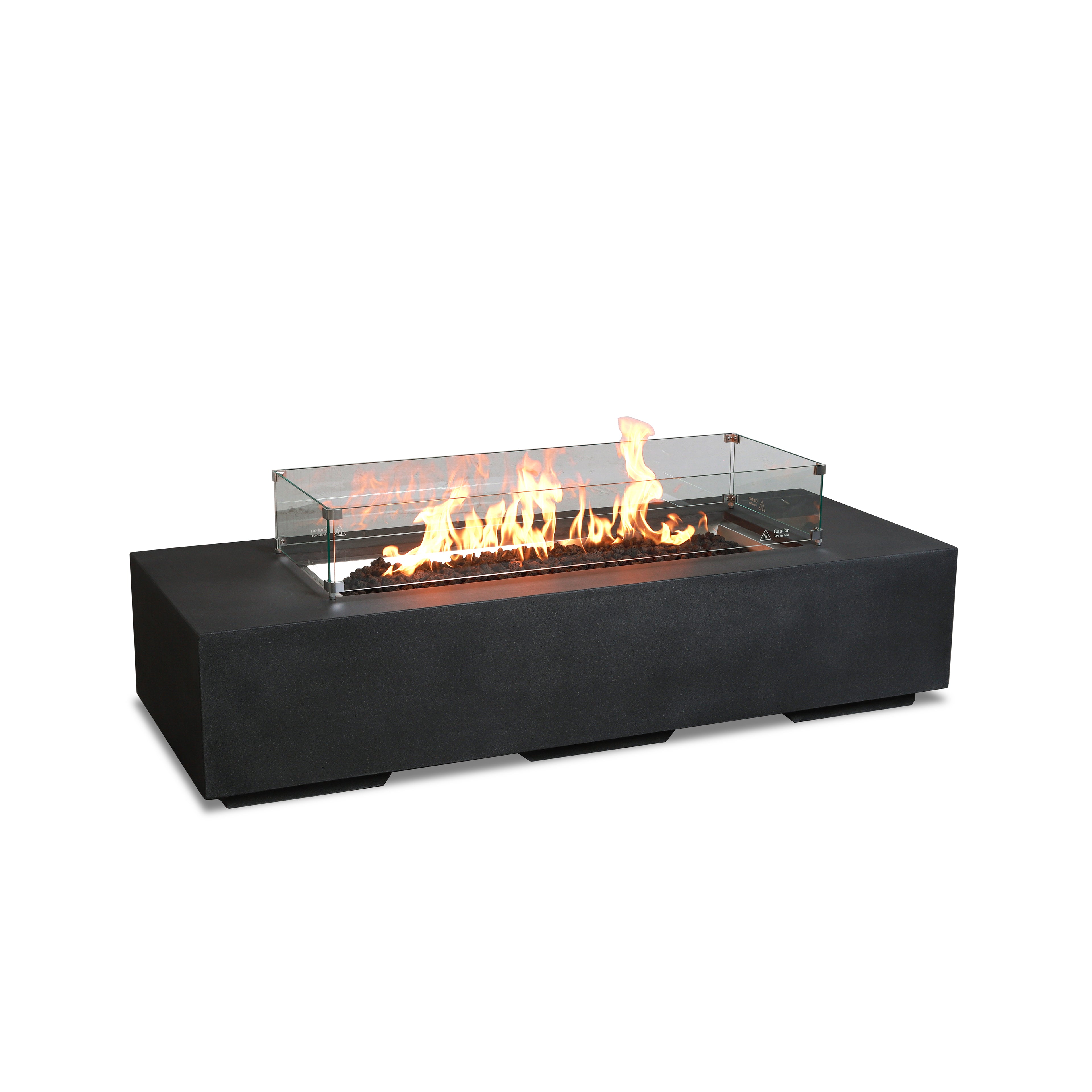 Beton 72" Rectangular Hidden Propane Gas Fire Pit
