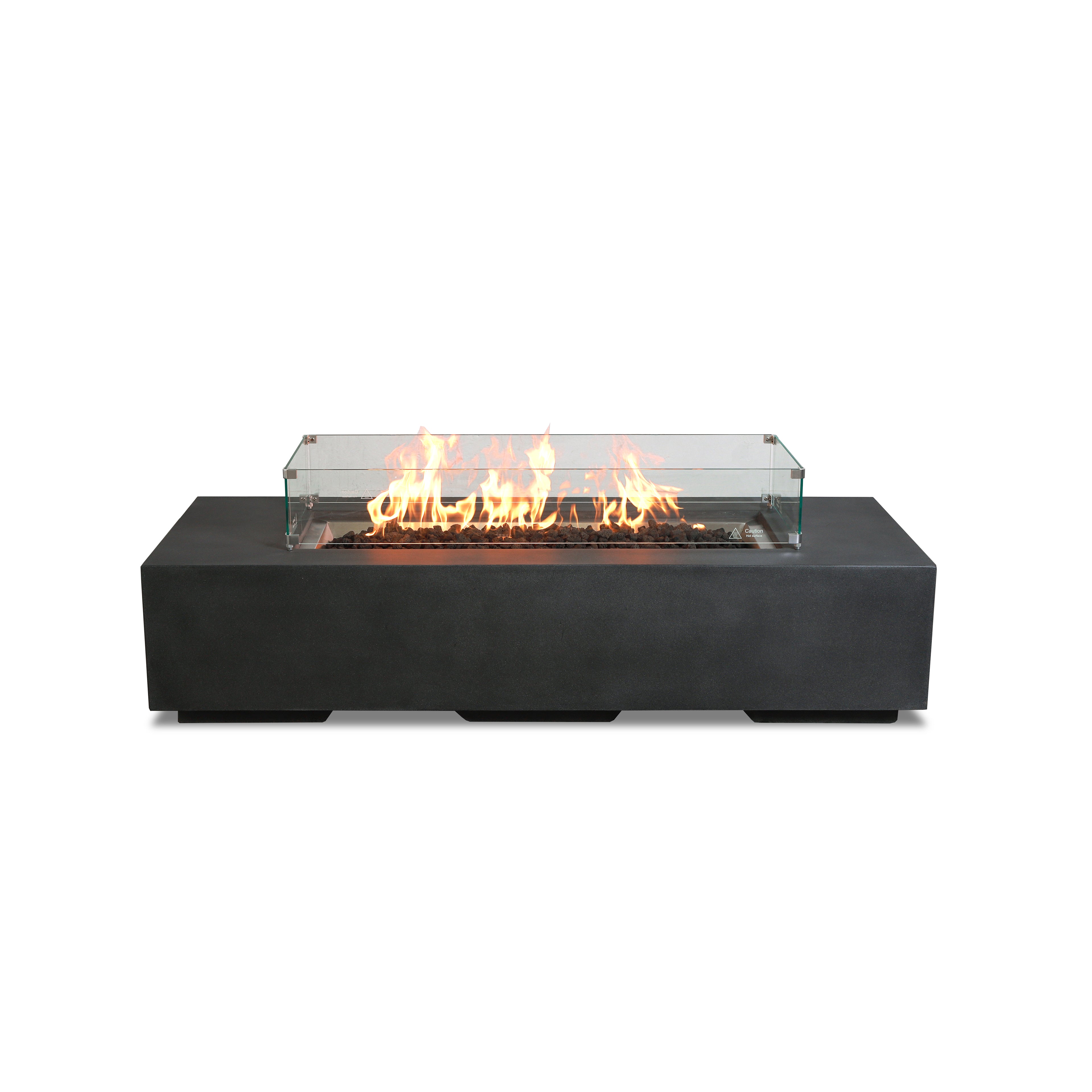 Beton 72" Rectangular Hidden Propane Gas Fire Pit