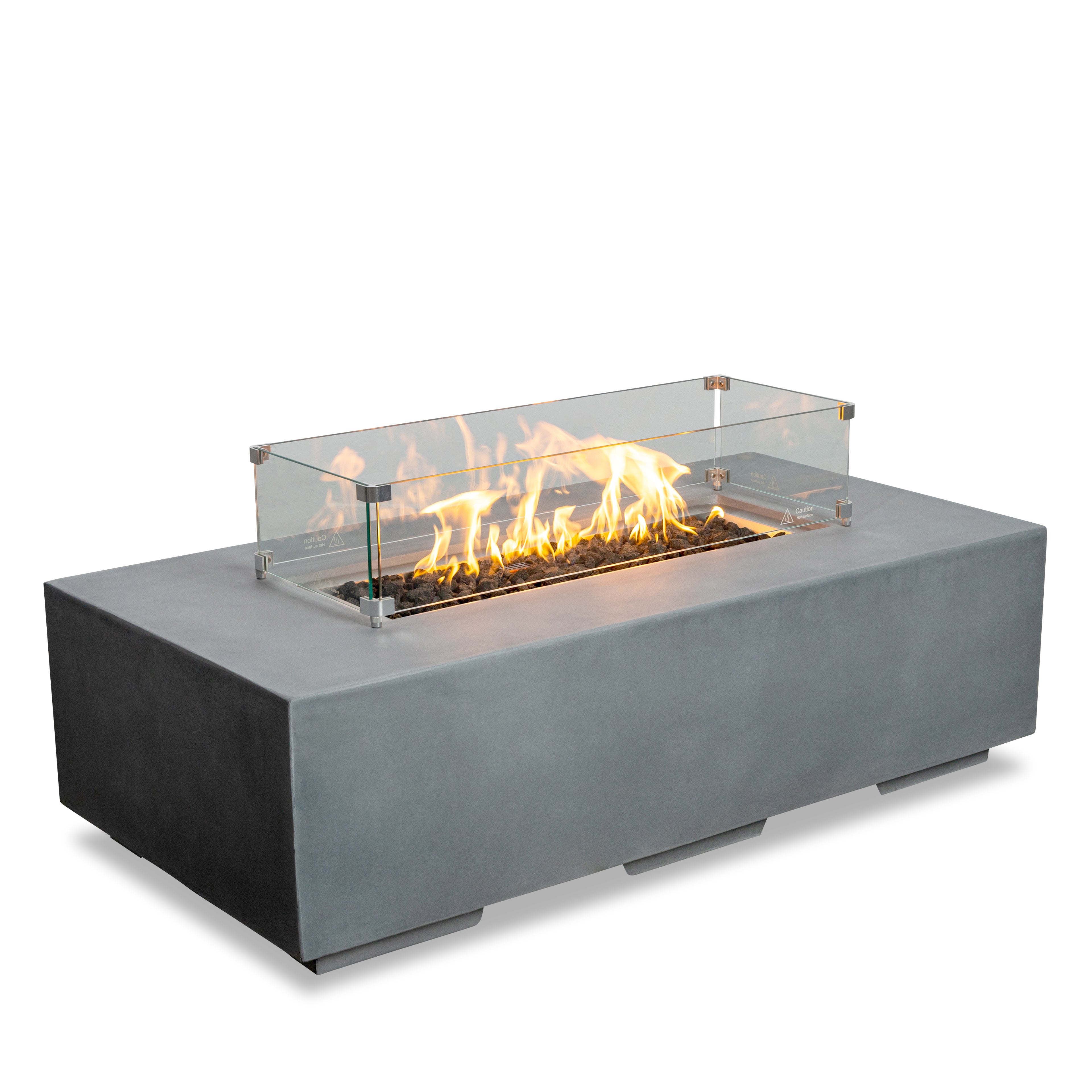 Beton 55" Rectangular Natural Gas Fire Pit