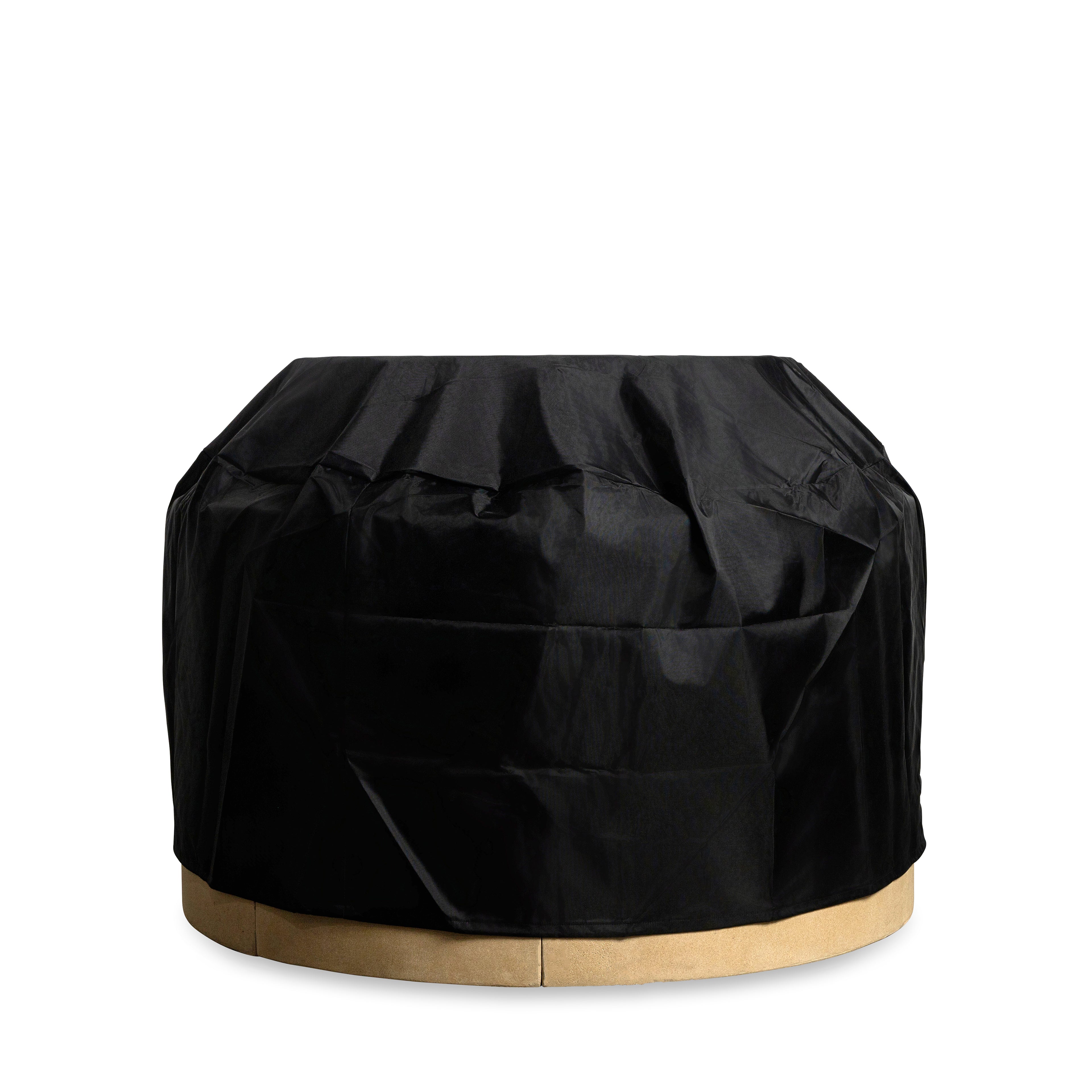 Beton 42" Round Concrete Propane Gas Fire Pit with Access Door