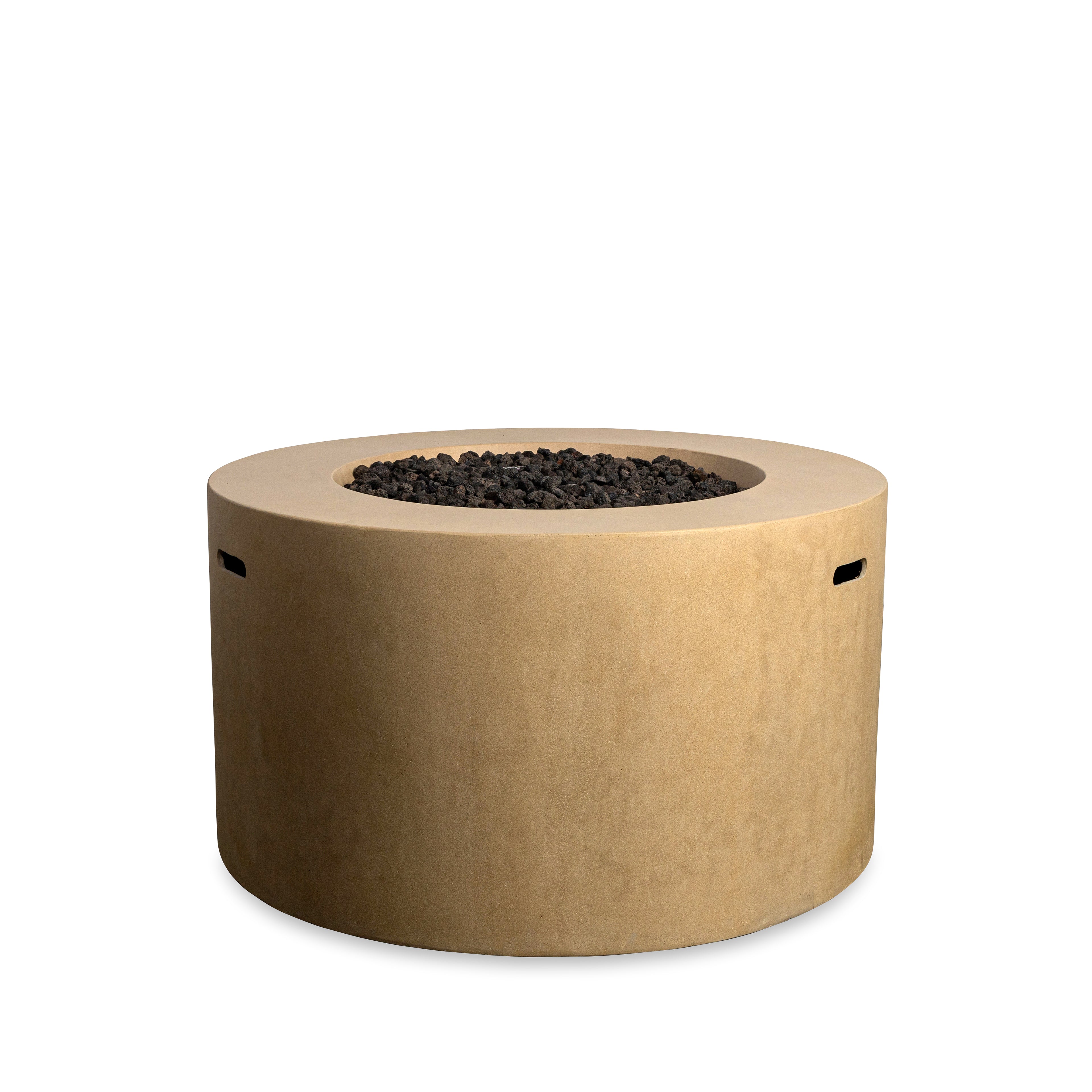 Beton 42" Round Concrete Propane Gas Fire Pit with Access Door