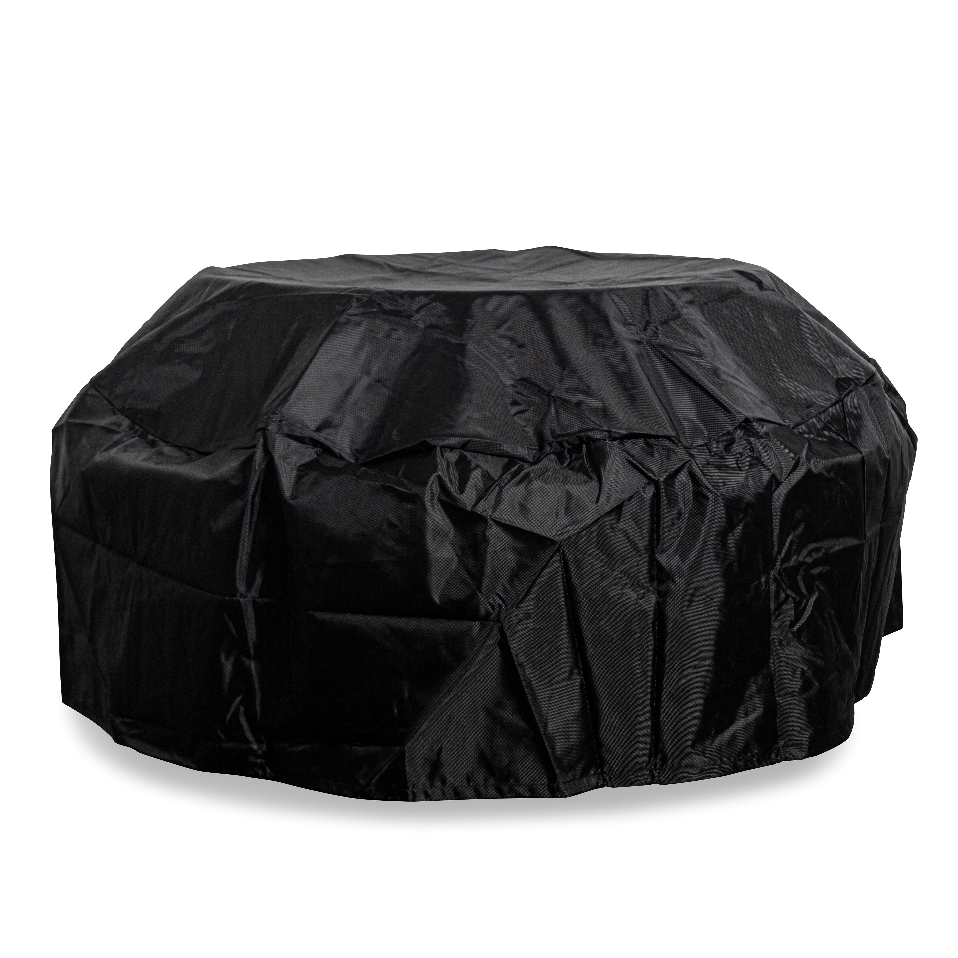 Beton 42" Round Bowl Concrete Natural Gas Fire Pit with Push Button Ignition