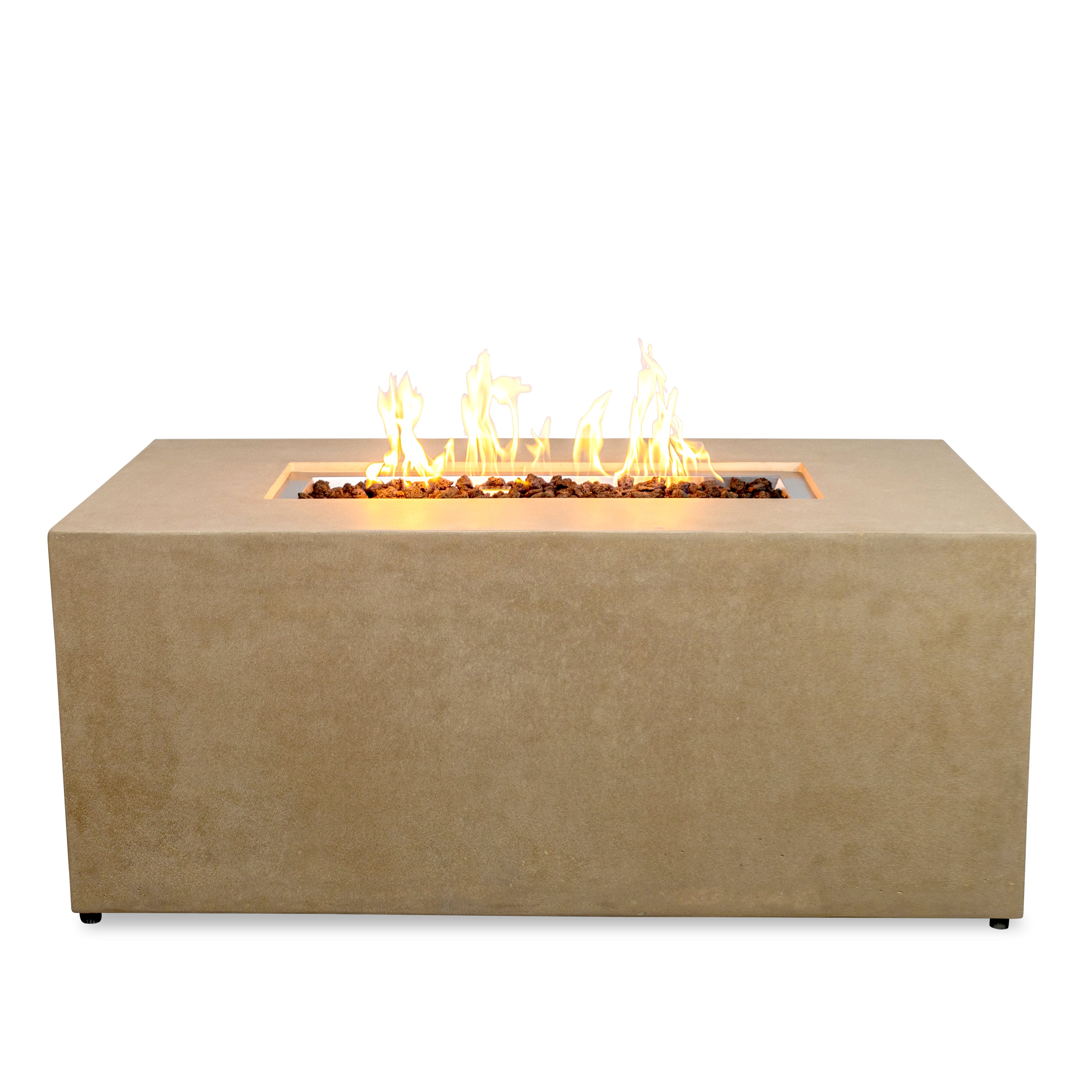 Beton 55" Rectangular Hidden Propane Gas Fire Pit