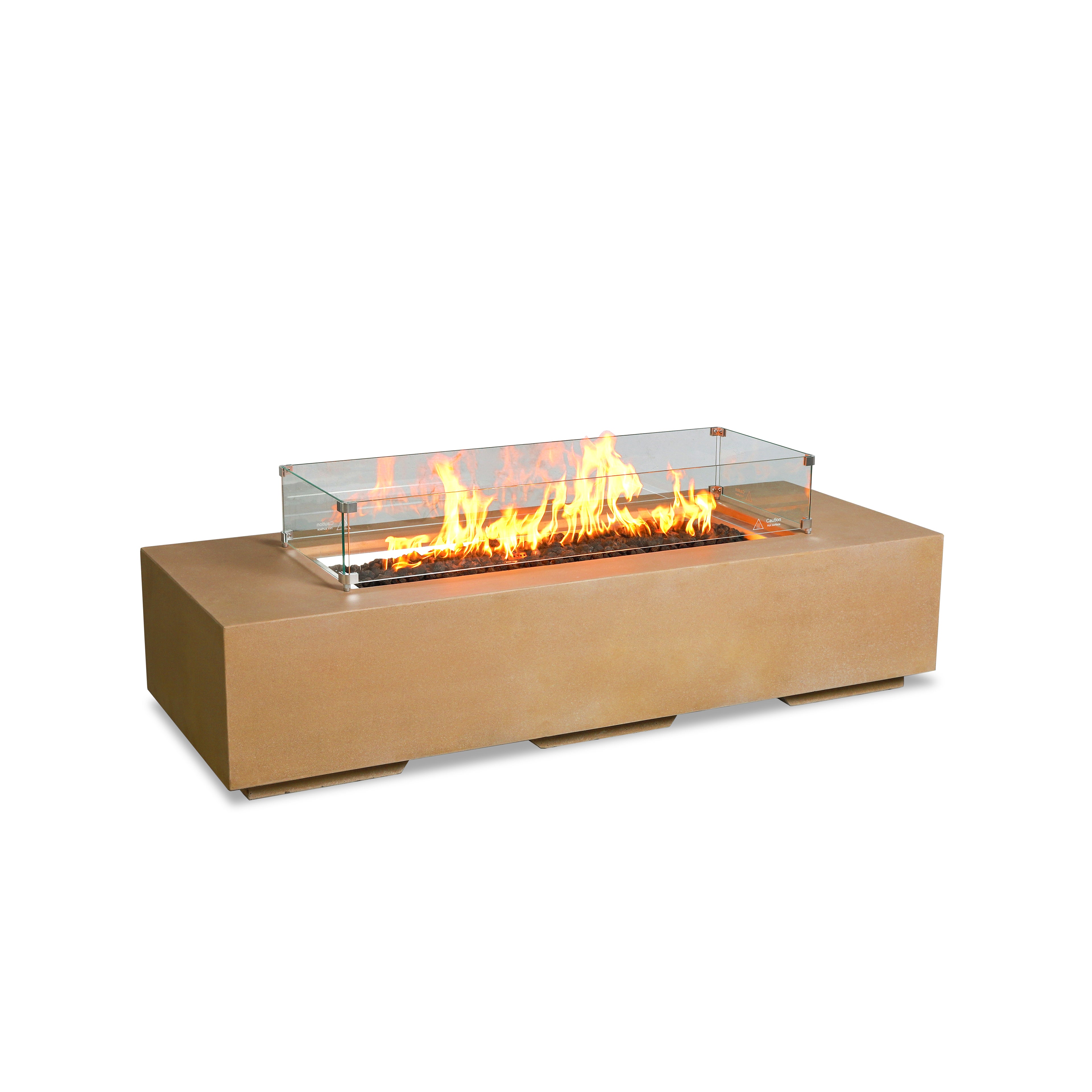 Beton 72" Rectangular Gas Fire Pit