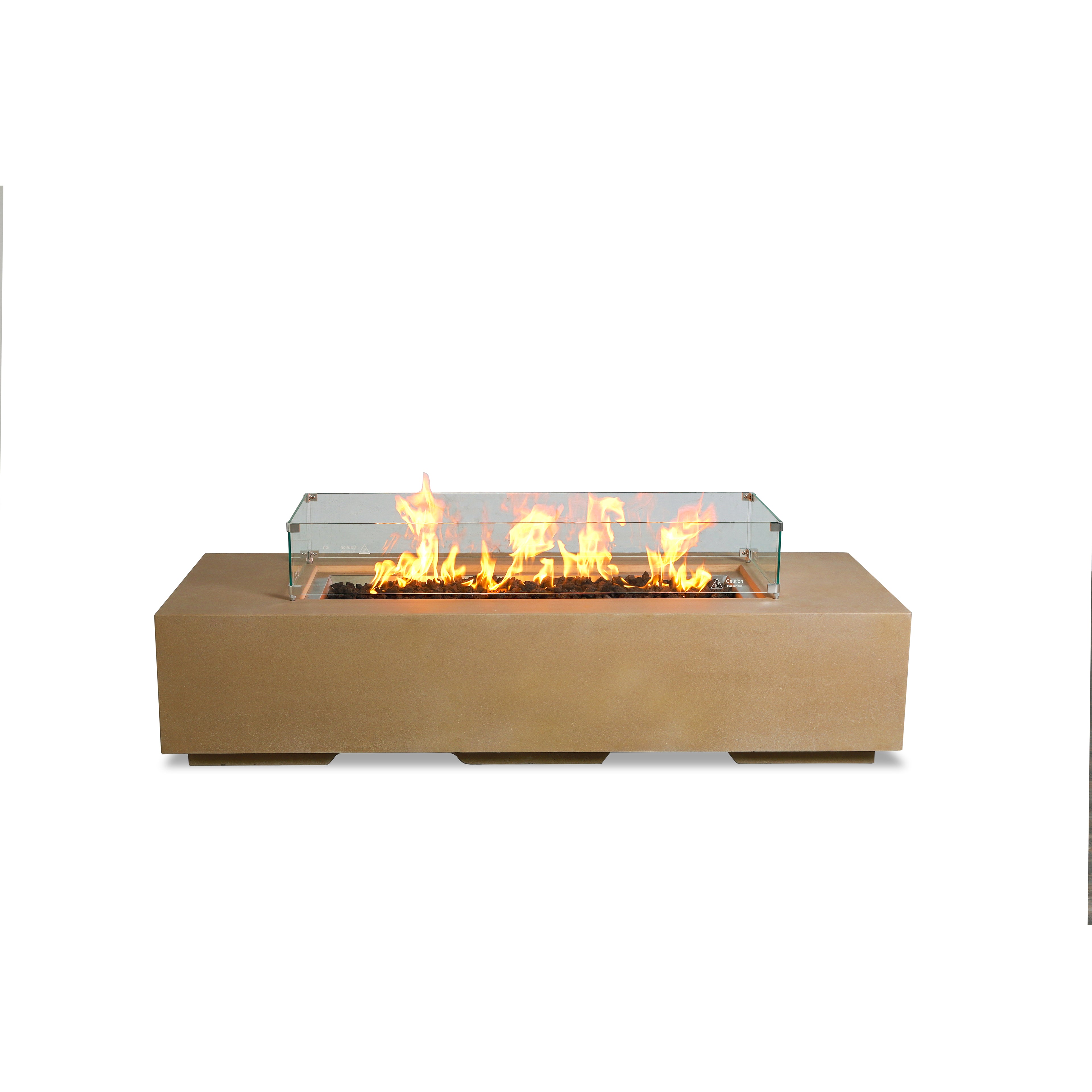Beton 72" Rectangular Gas Fire Pit