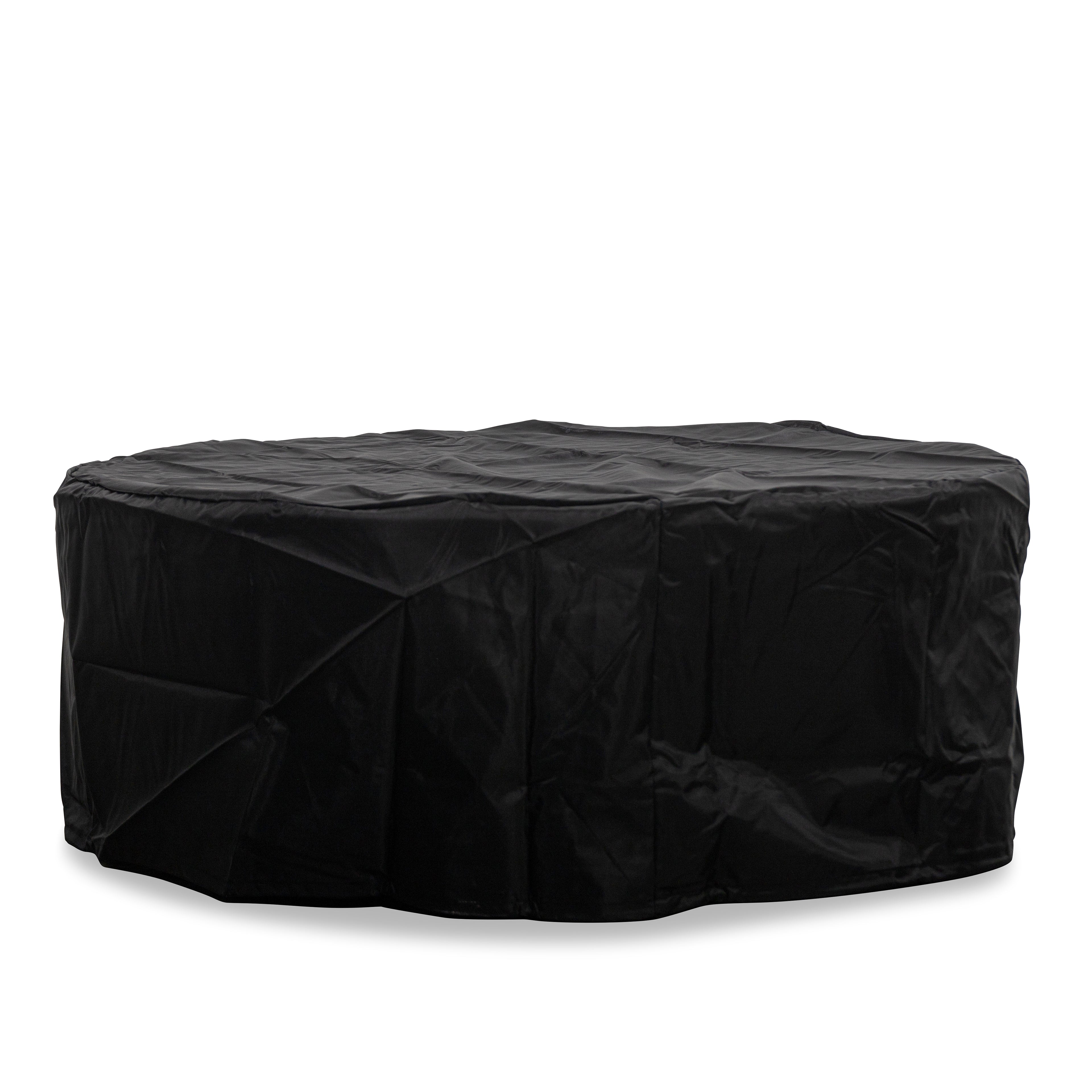 Beton 42" Round Bowl Concrete Natural Gas Fire Pit with Push Button Ignition