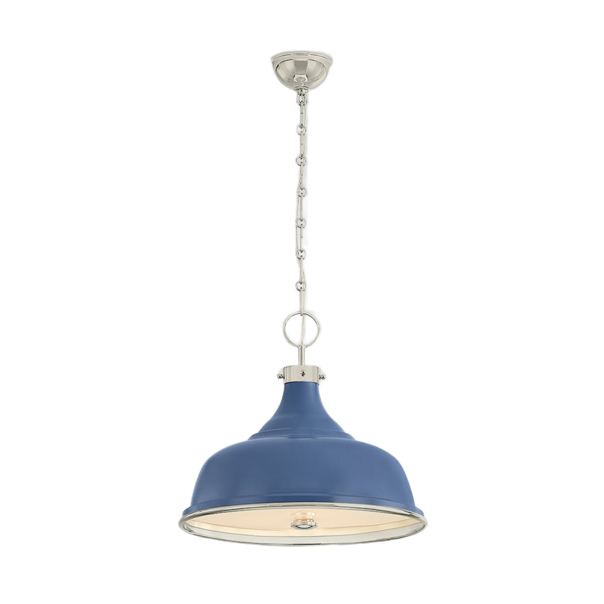Painted No.1 Pendant - Polished Nickel
