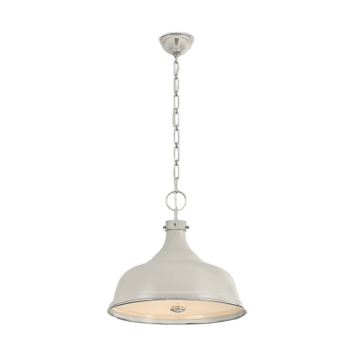 Painted No.1 Pendant - Polished Nickel