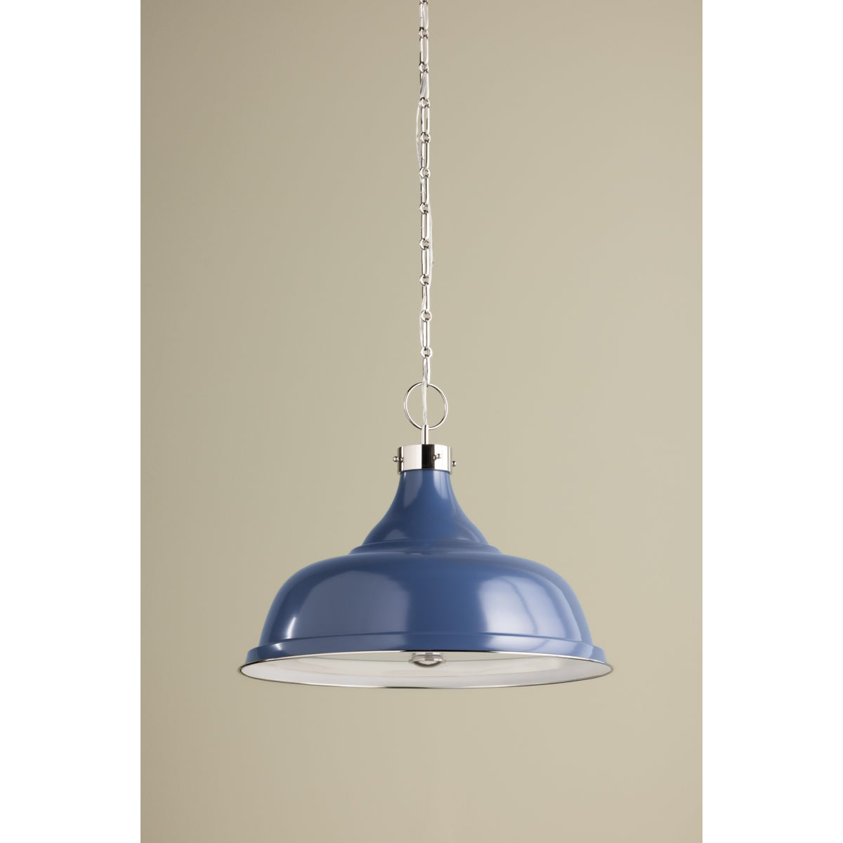 Painted No.1 Pendant - Polished Nickel