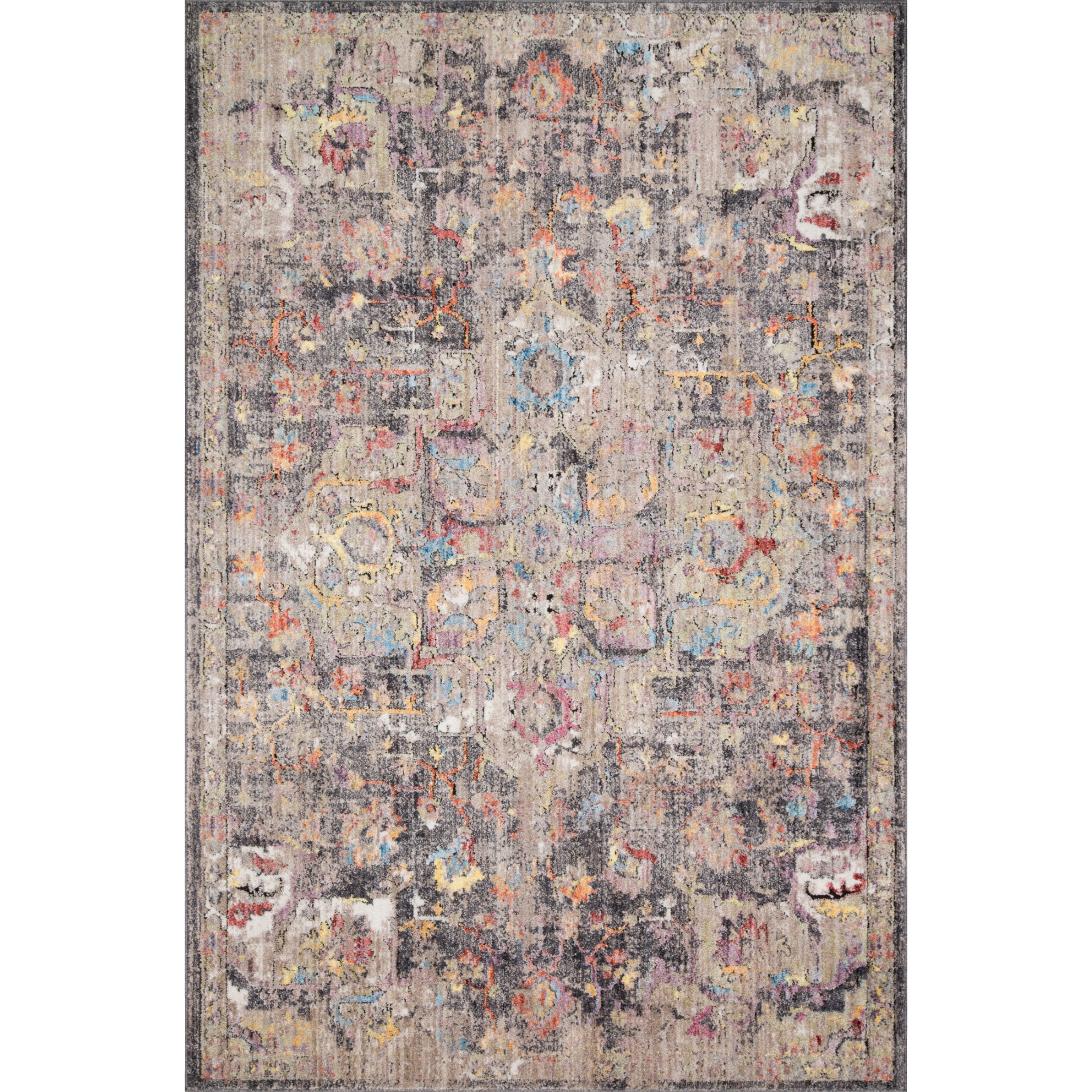 Loloi Medusa Charcoal/Fiesta Rug