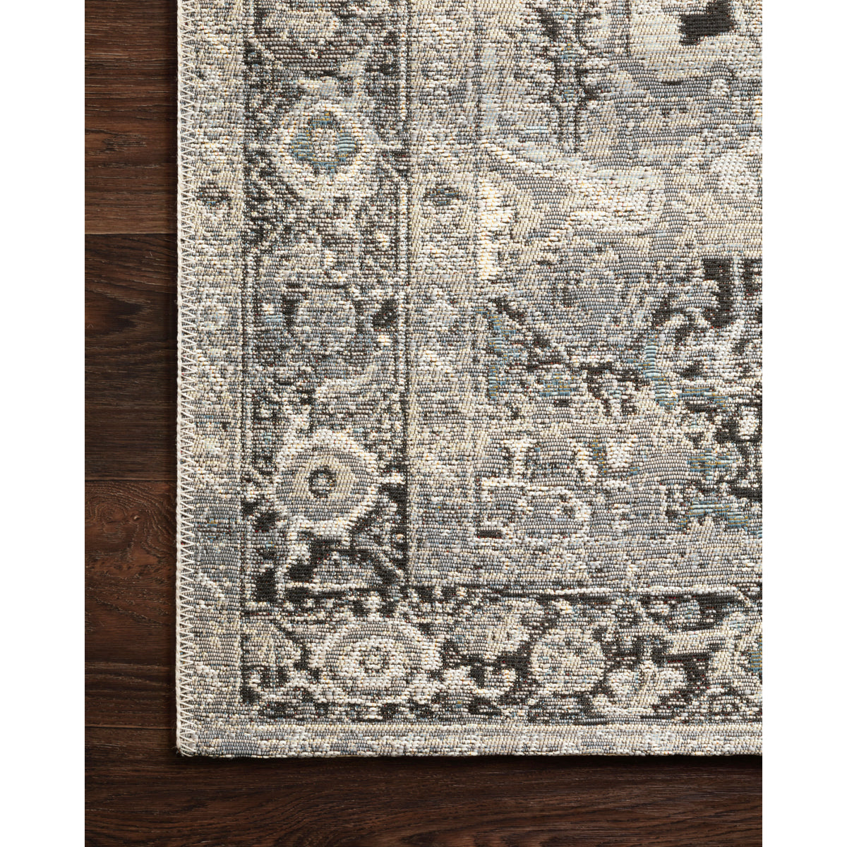 Loloi Mika Grey/Blue Rug by Loloi