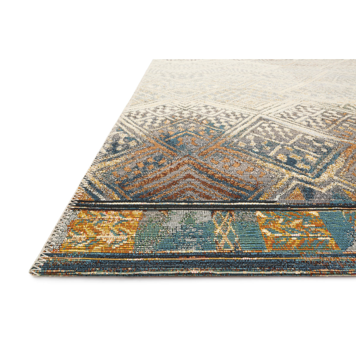 Loloi Mika Ivory/Mediterranean Rug by Loloi