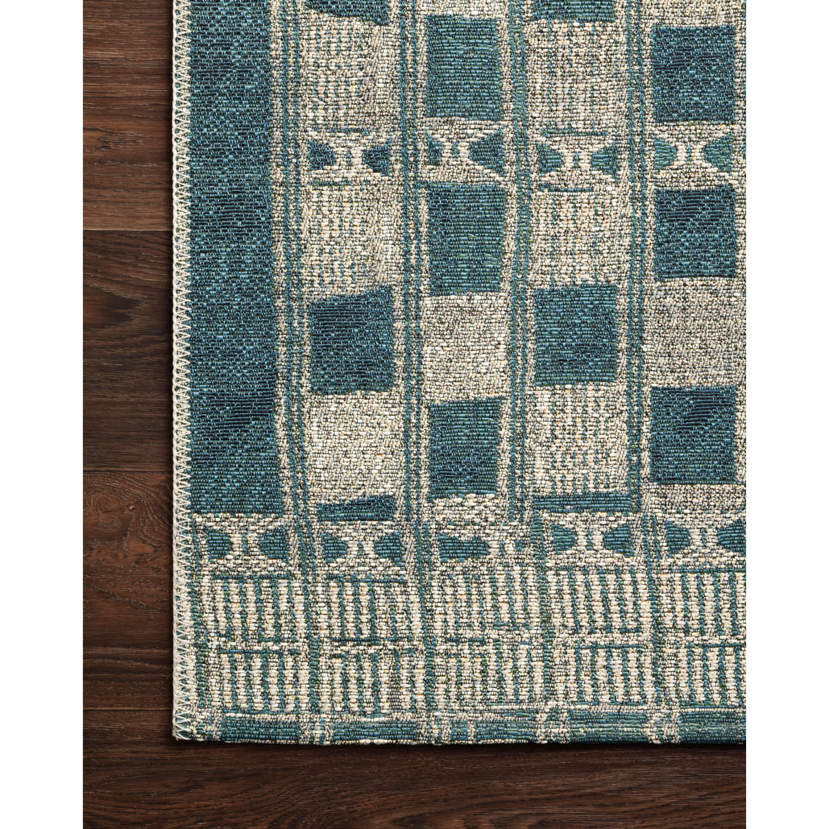 Loloi Mika Blue/Ivory Rug by Loloi