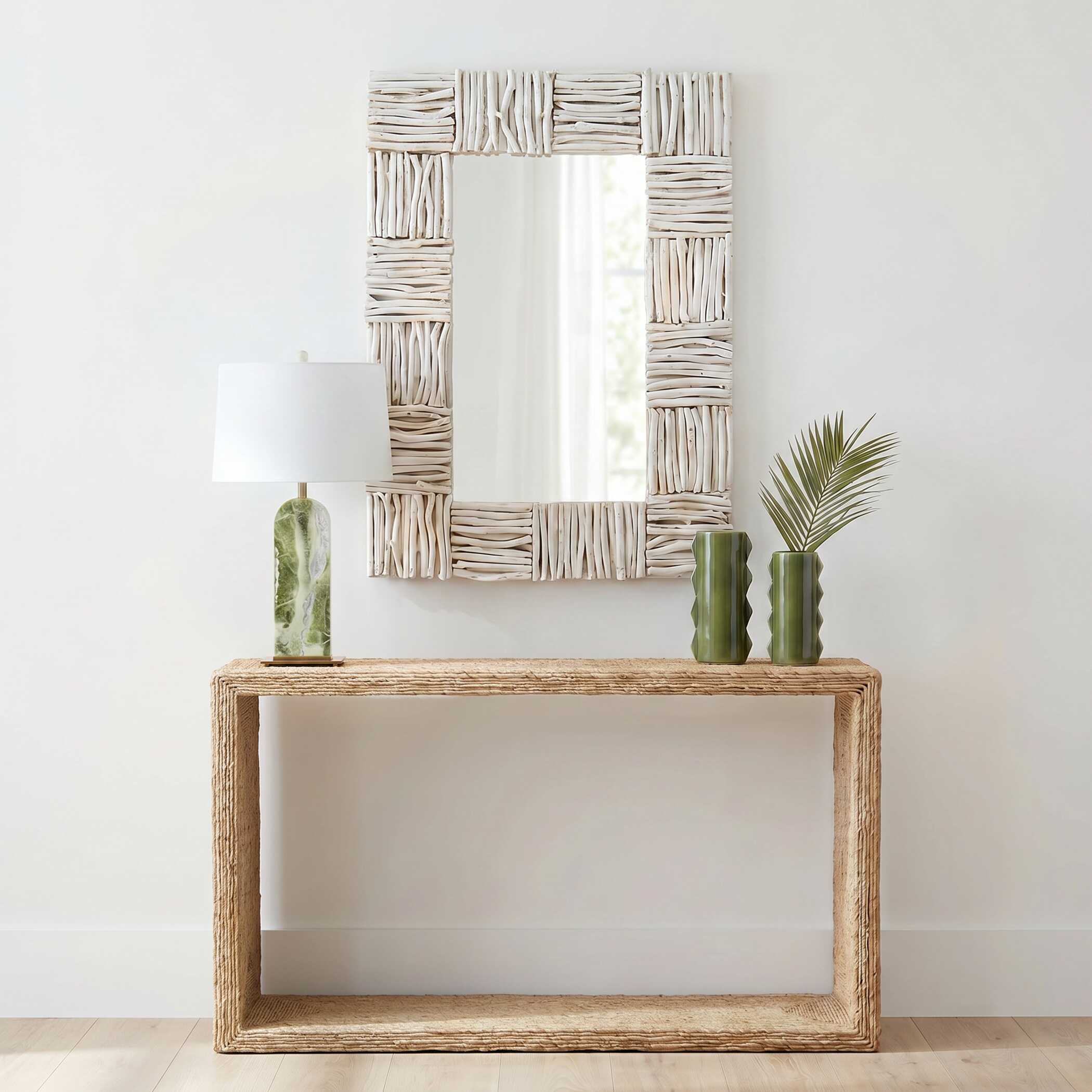 Uttermost Lathey Teak Mirror