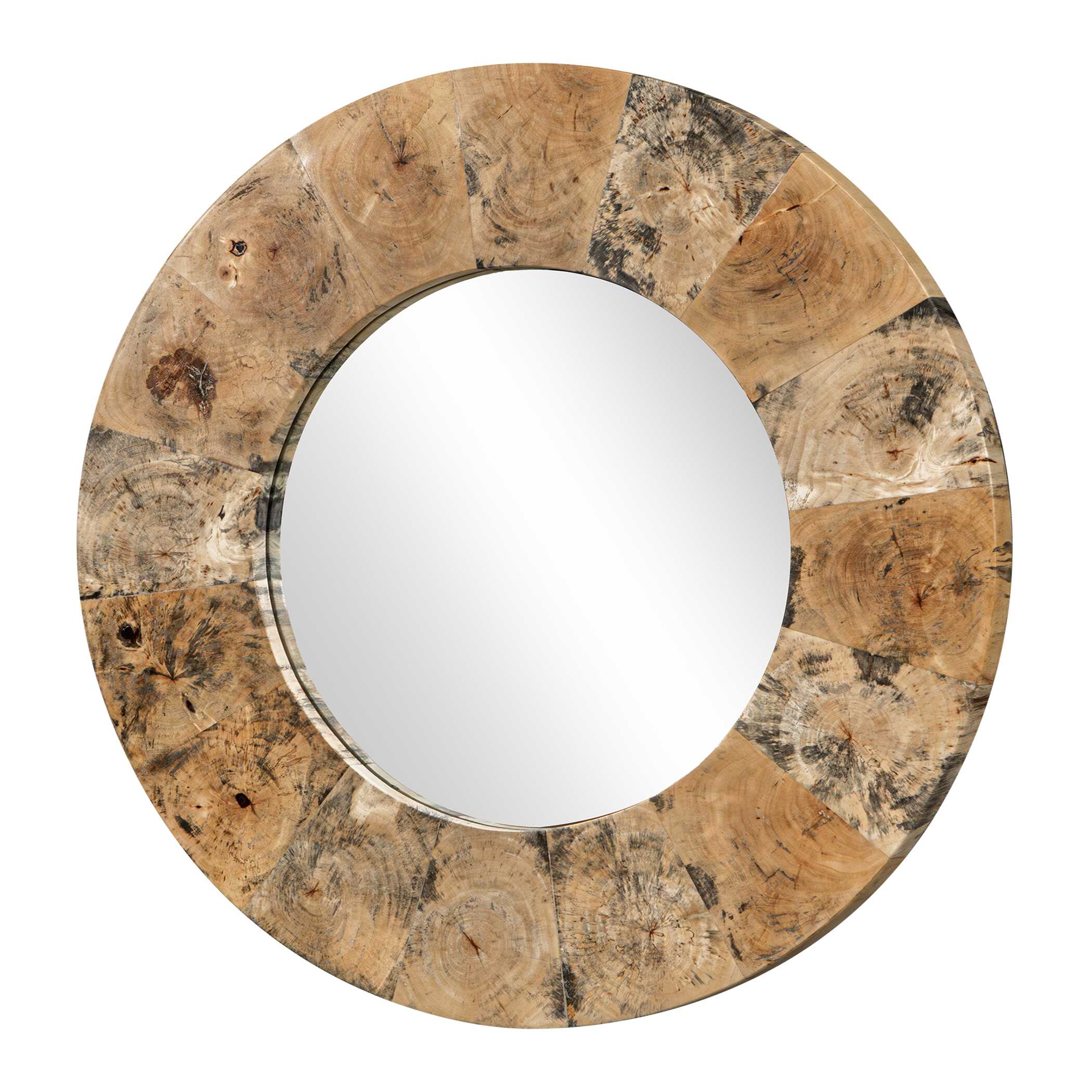 Uttermost Hiram Round Wood Mirror
