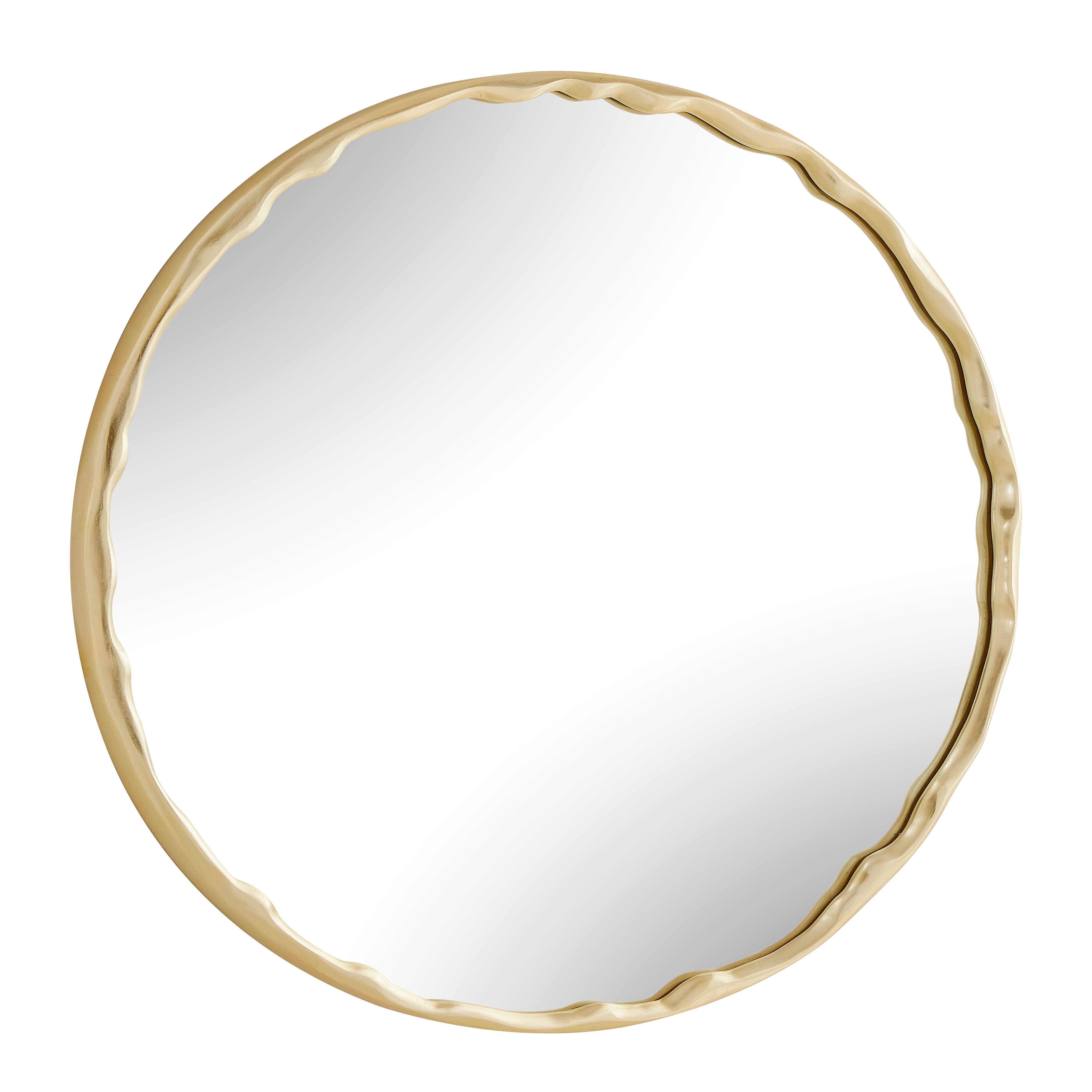 Uttermost Crinkle Round Mirror