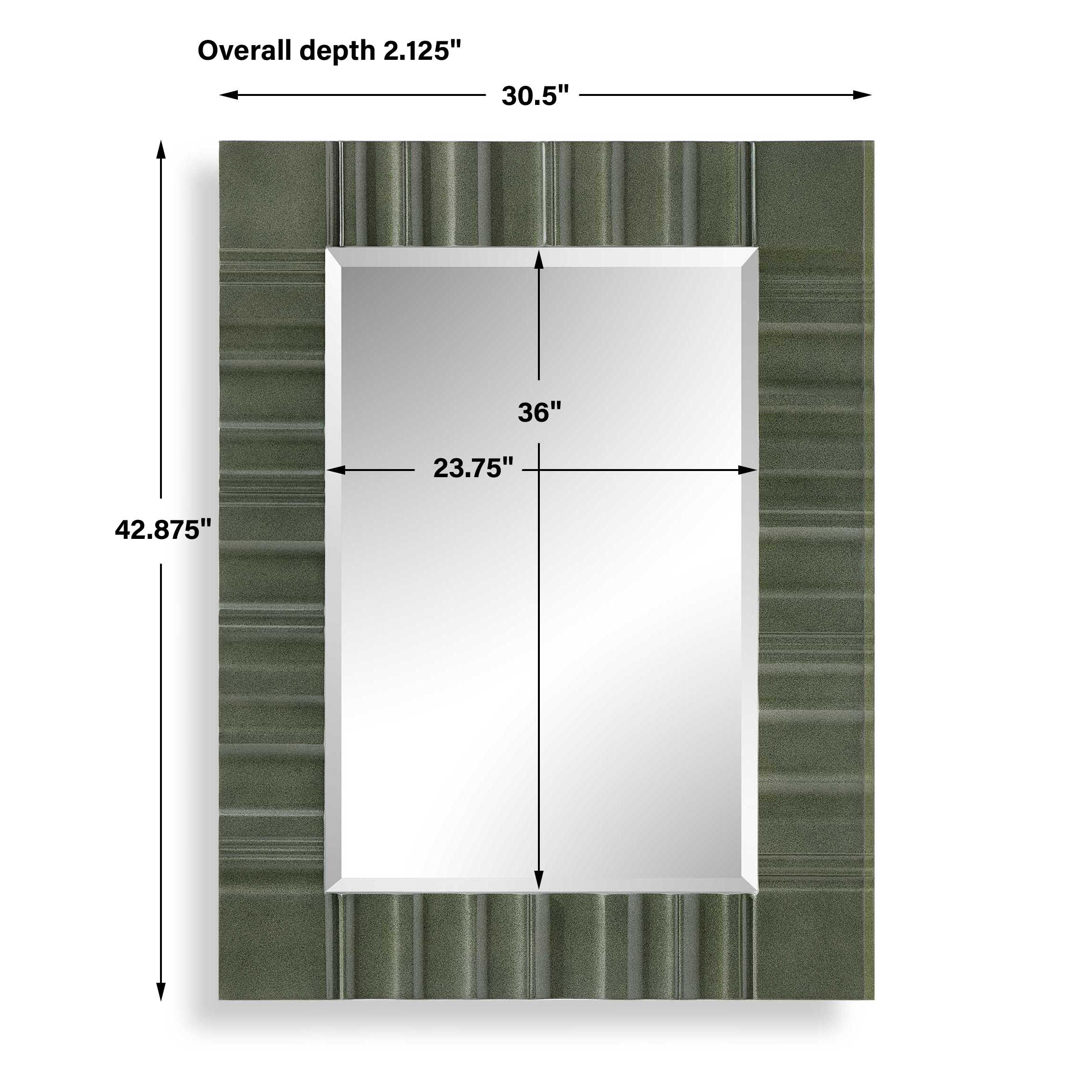 Uttermost Quincey Olive Green Mirror