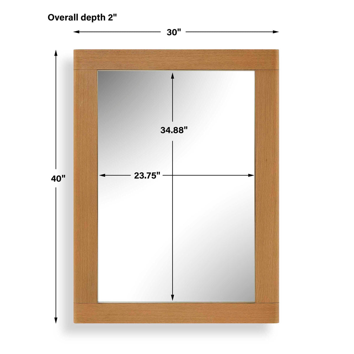 Uttermost Bishop Gunstock Oak Mirror