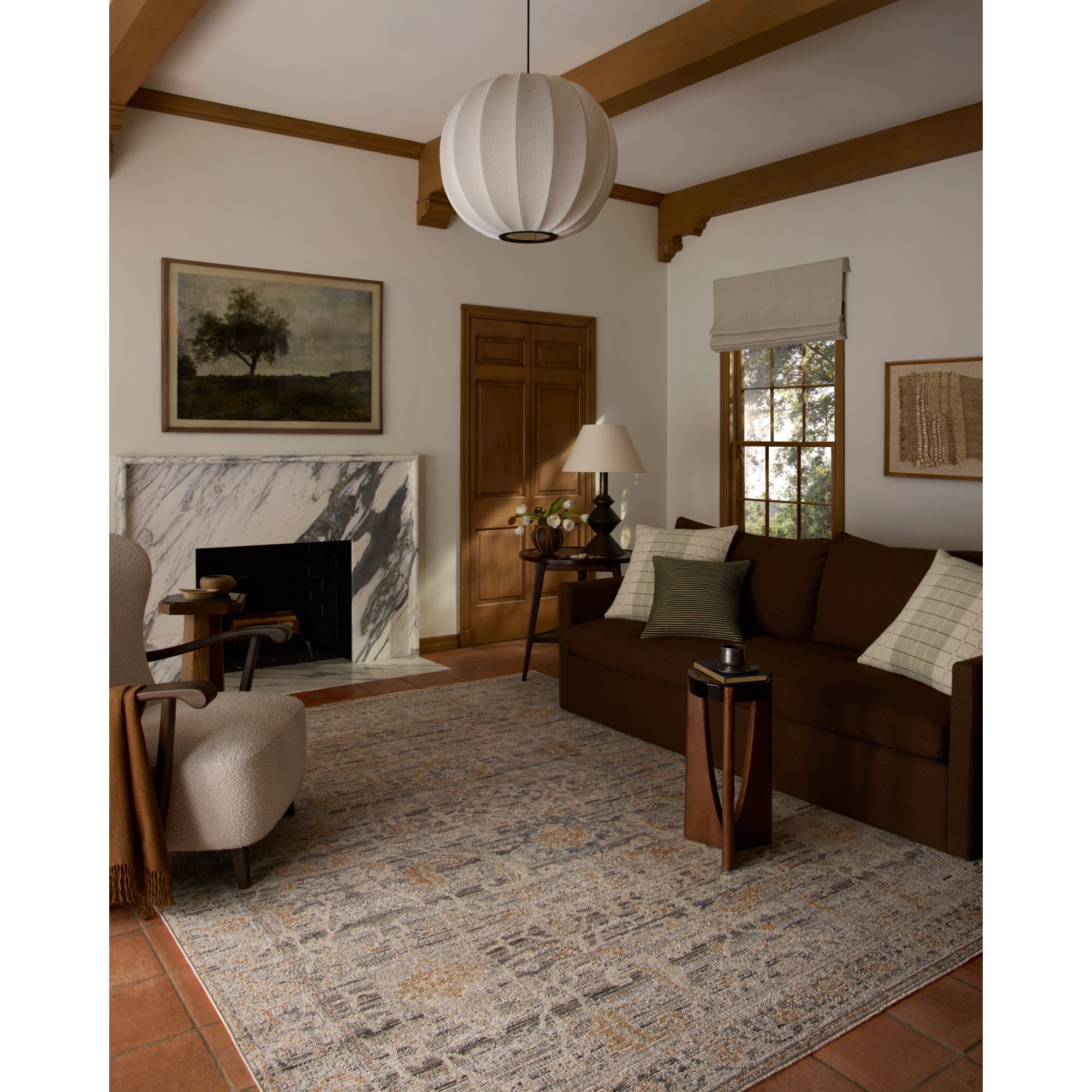 Loloi Milena Charcoal/Apricot Rug