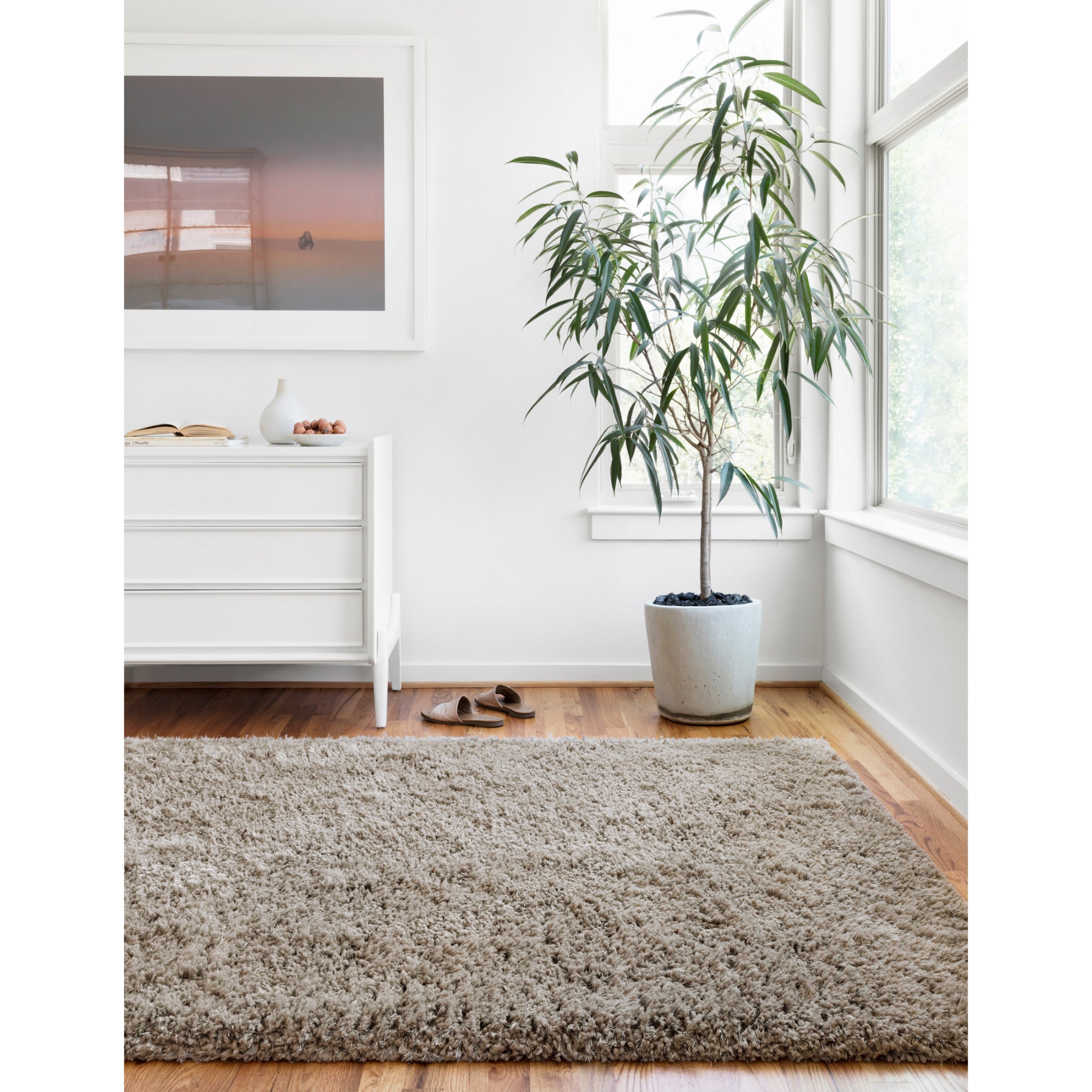 Loloi Mila Shag Taupe Rug