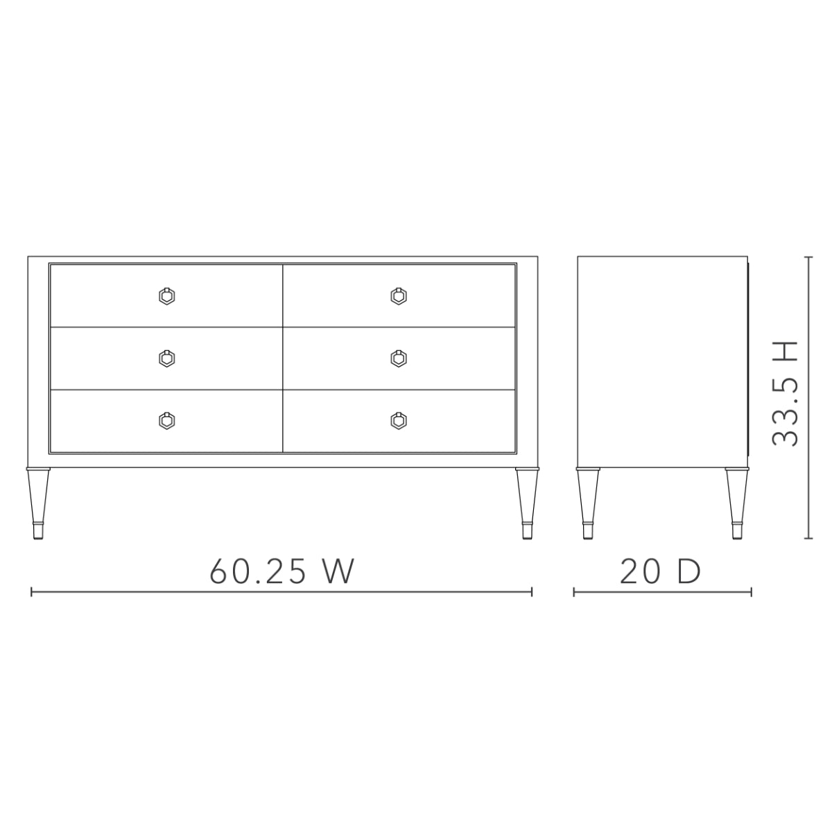 Morris Extra Large 6-Drawer