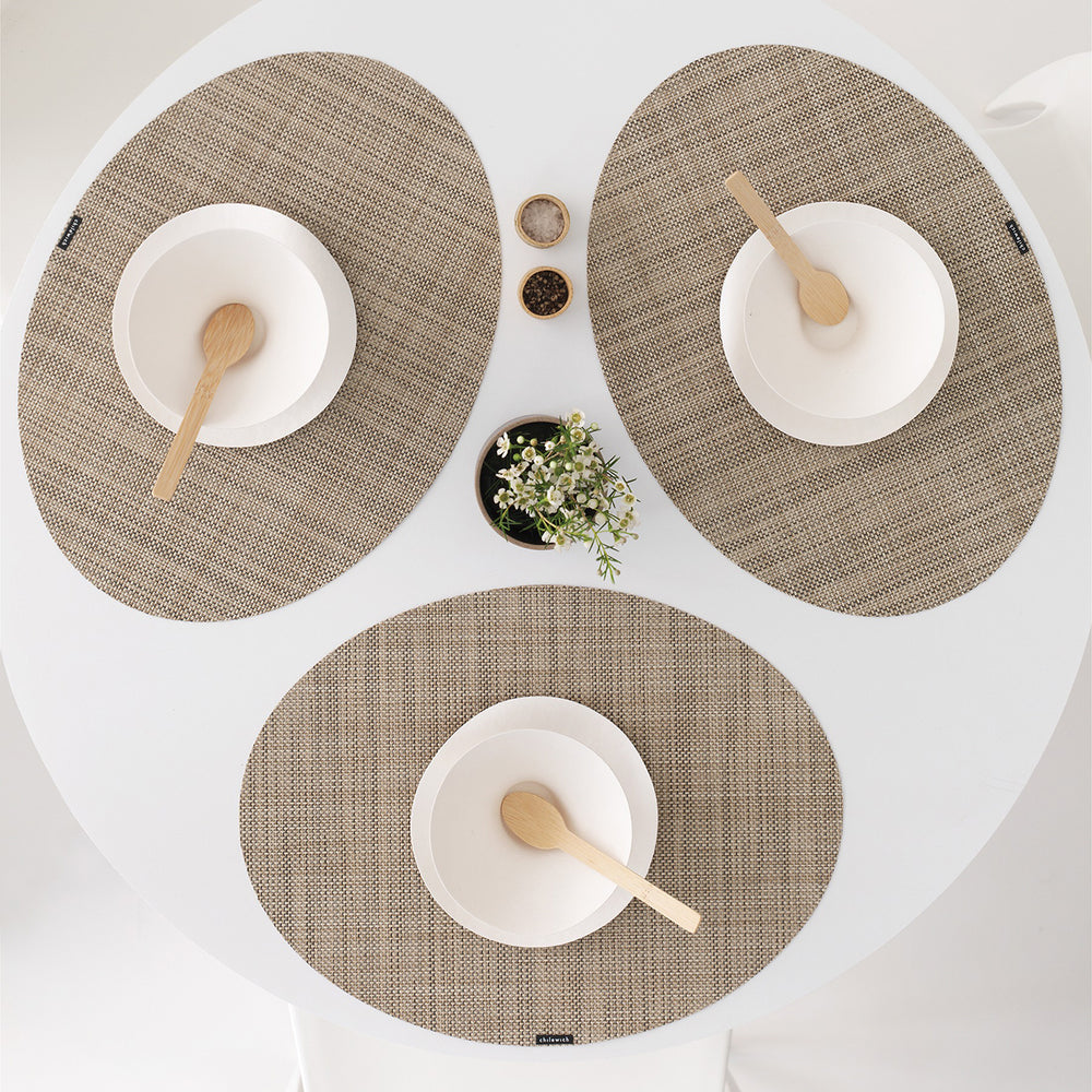 Mini Basketweave Oval Placemat