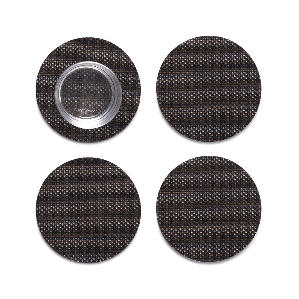 Mini Basketweave Round Coasters - Set of 4
