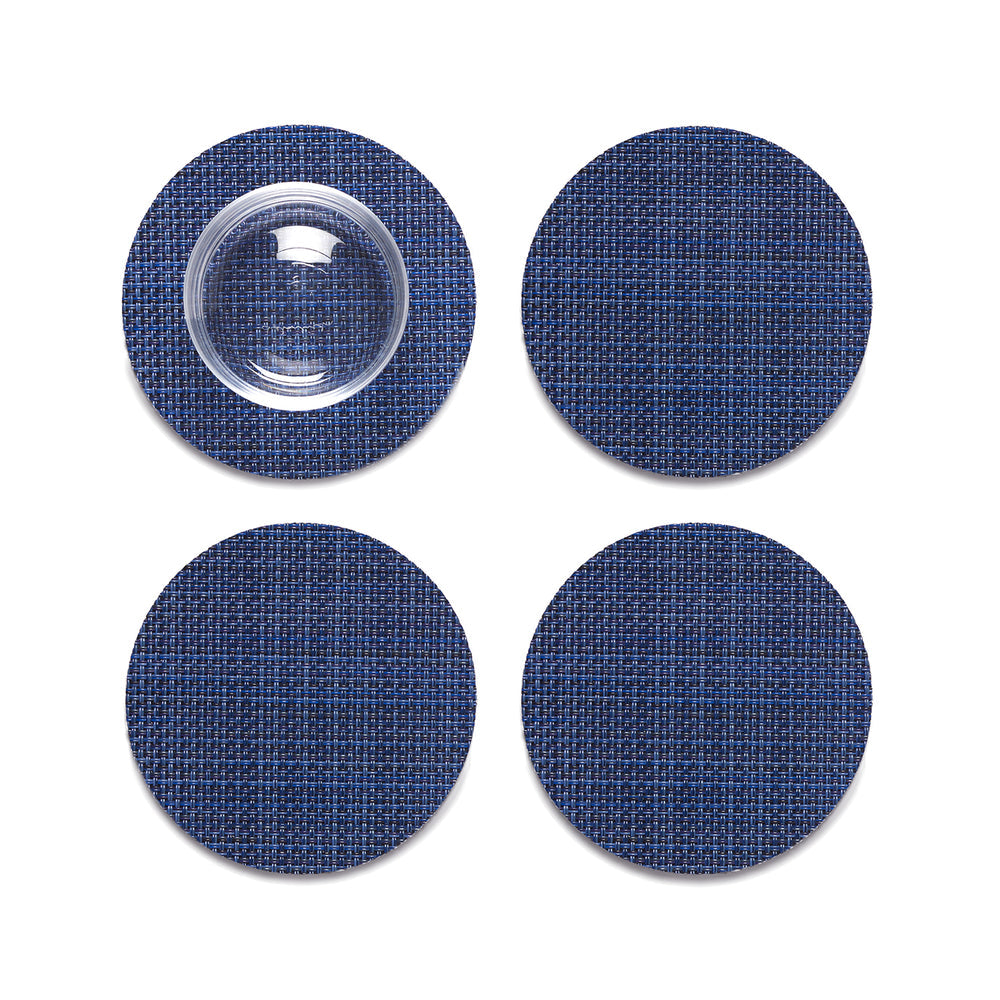 Mini Basketweave Round Coasters - Set of 4