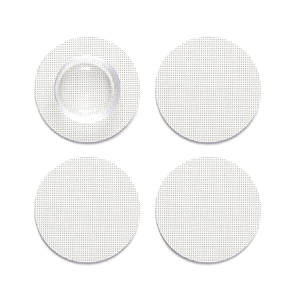 Mini Basketweave Round Coasters - Set of 4