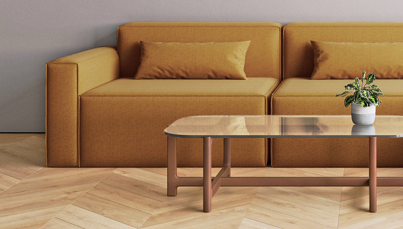 Mix Modular 2-PC Sofa Sofa Gus*     Four Hands, Mid Century Modern Furniture, Old Bones Furniture Company, Old Bones Co, Modern Mid Century, Designer Furniture, https://www.oldbonesco.com/