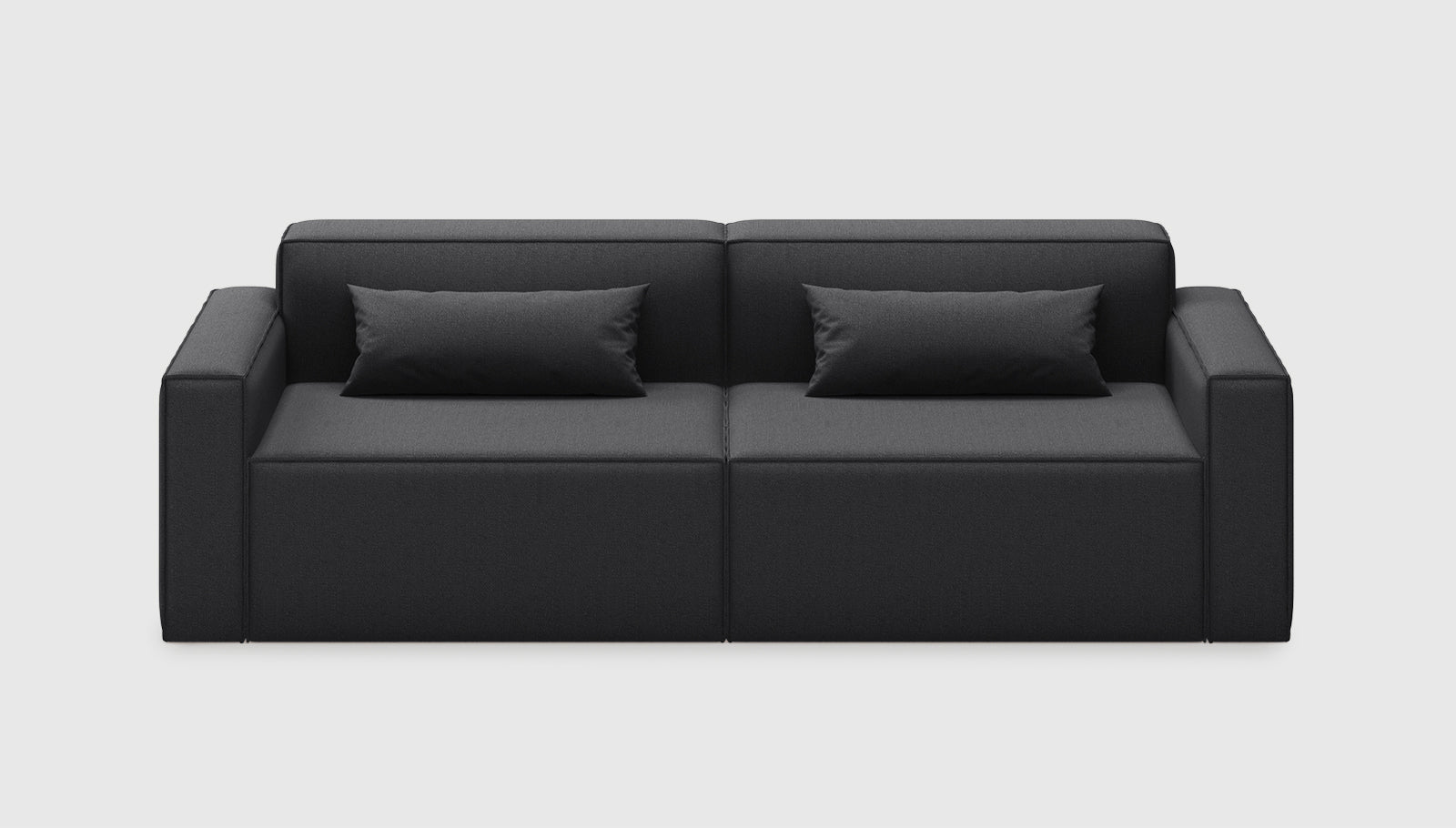 Mix Modular 2-PC Sofa Mowat RavenSofa Gus*  Mowat Raven   Four Hands, Mid Century Modern Furniture, Old Bones Furniture Company, Old Bones Co, Modern Mid Century, Designer Furniture, https://www.oldbonesco.com/
