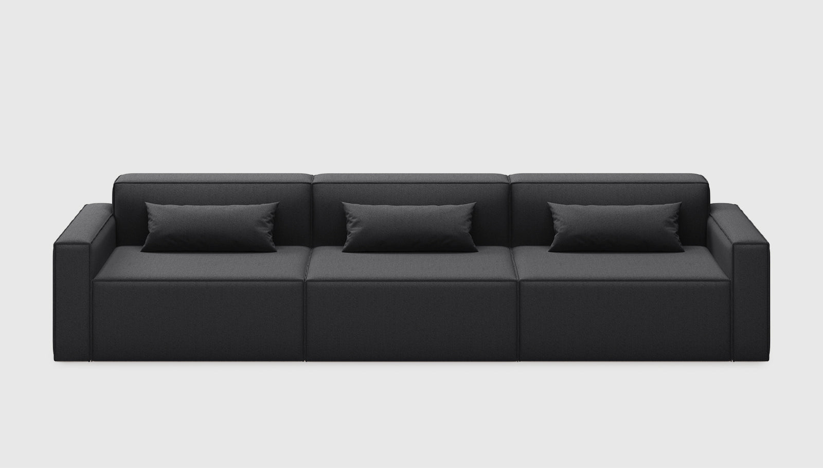 Mix Modular 3-PC Sofa Mowat RavenSofa Gus*  Mowat Raven   Four Hands, Mid Century Modern Furniture, Old Bones Furniture Company, Old Bones Co, Modern Mid Century, Designer Furniture, https://www.oldbonesco.com/