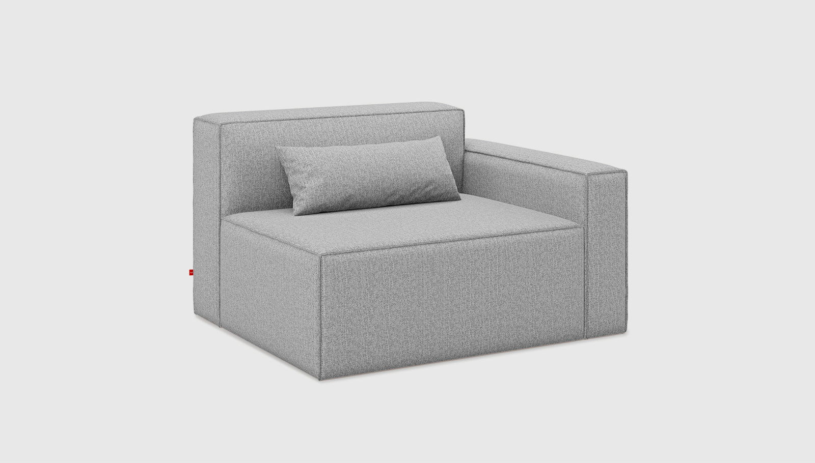 Mix Modular Right Arm Parliament StoneChair Gus*  Parliament Stone   Four Hands, Mid Century Modern Furniture, Old Bones Furniture Company, Old Bones Co, Modern Mid Century, Designer Furniture, https://www.oldbonesco.com/